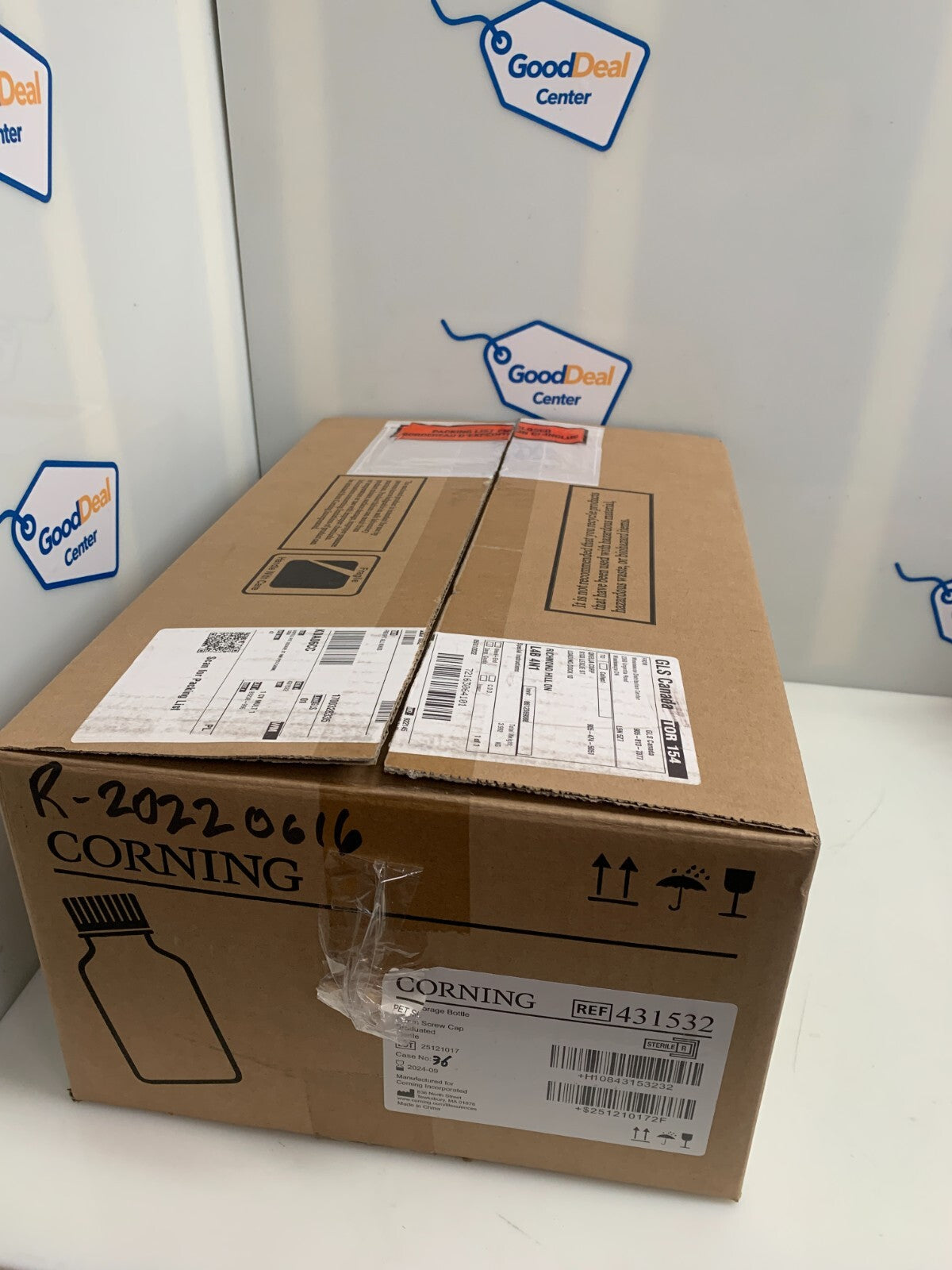 Case Of 36 Corning 431532 Pet Storage Bottle 500ml