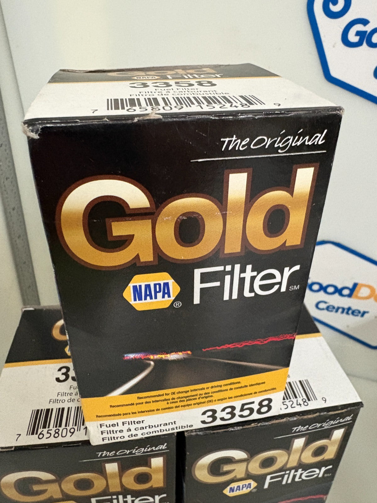 LOT OF 4 NAPA GOLD FILTER FUEL FILTER #3358