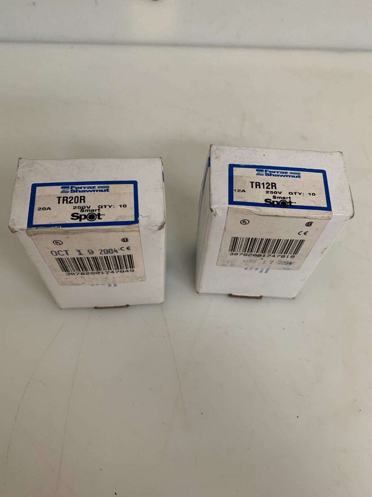 FERRAZ SHAWMUT FUSE SMART STOP MIX LOT 10XTR12R 12A 250V 10XTR20 R 20A 250V2