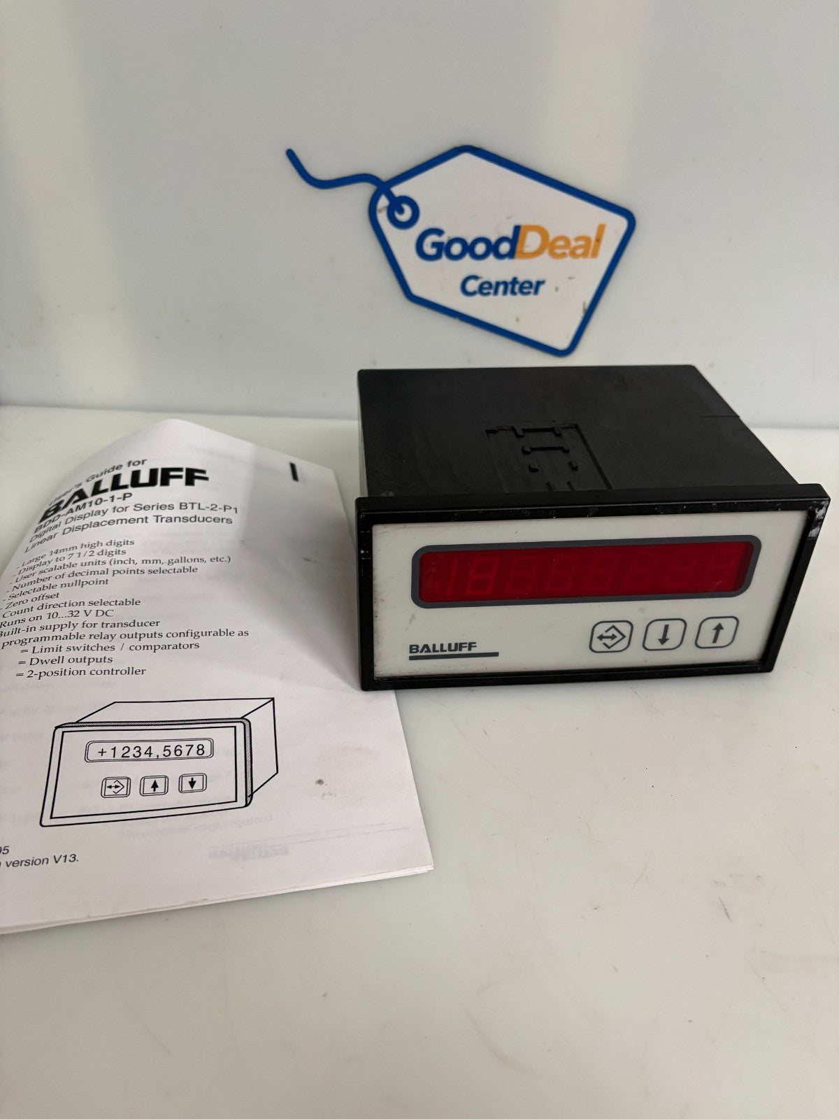 BALLUFF DIGITAL DISPLAY LINEAR DISPLACEMENT TRANSDUCERS BDD-AM10-1-P