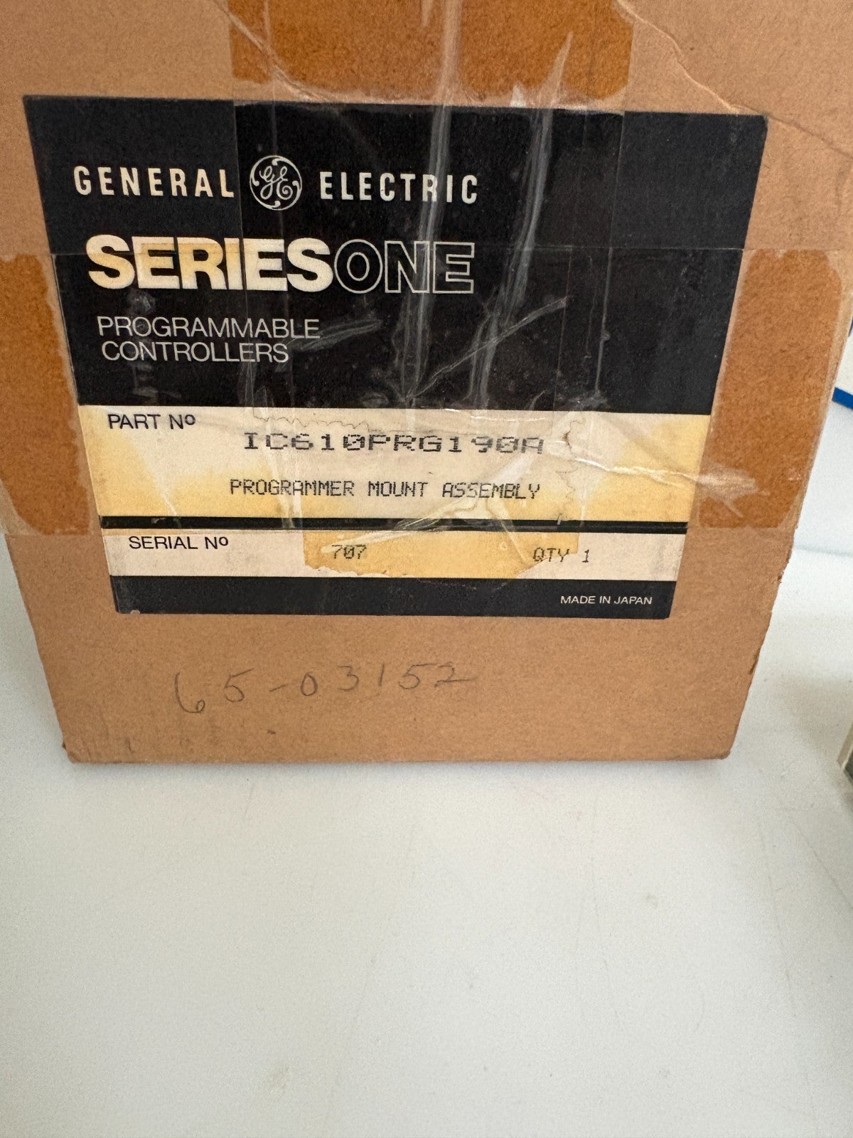 GE FANUC SERIES 1 PROGRAMMER MOUNT ASSY IC610PRG190A3