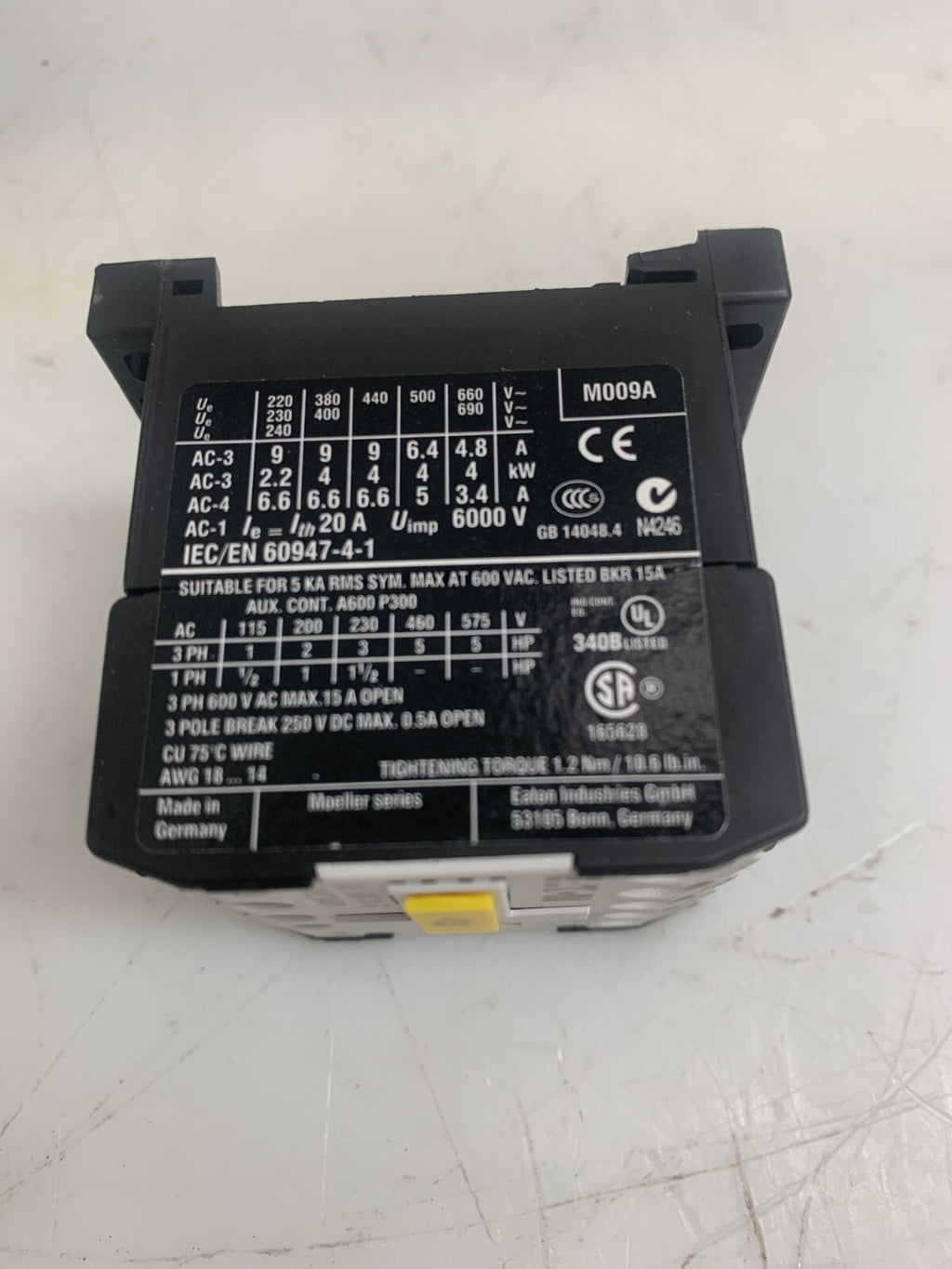 EATON / MOELLER  DILEM-01-G  Contactor  XTMC9A01  010343 (Lot of 2)