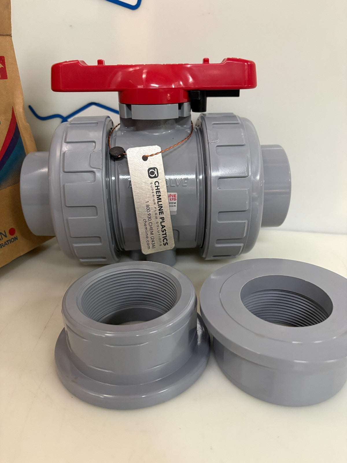 ASAHI AV 2" TRUE UNION PVC BALL VALVE 21C020EC1