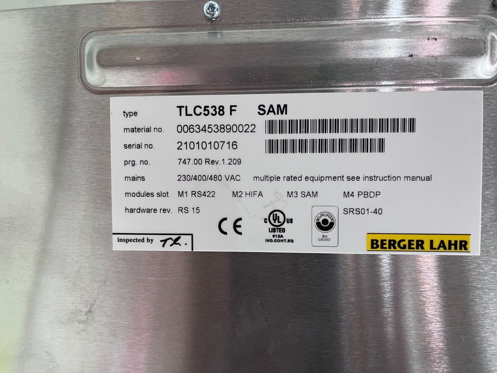 BERGER LAHR TLC538F SAM Twin Line Motion Control 00634538900221