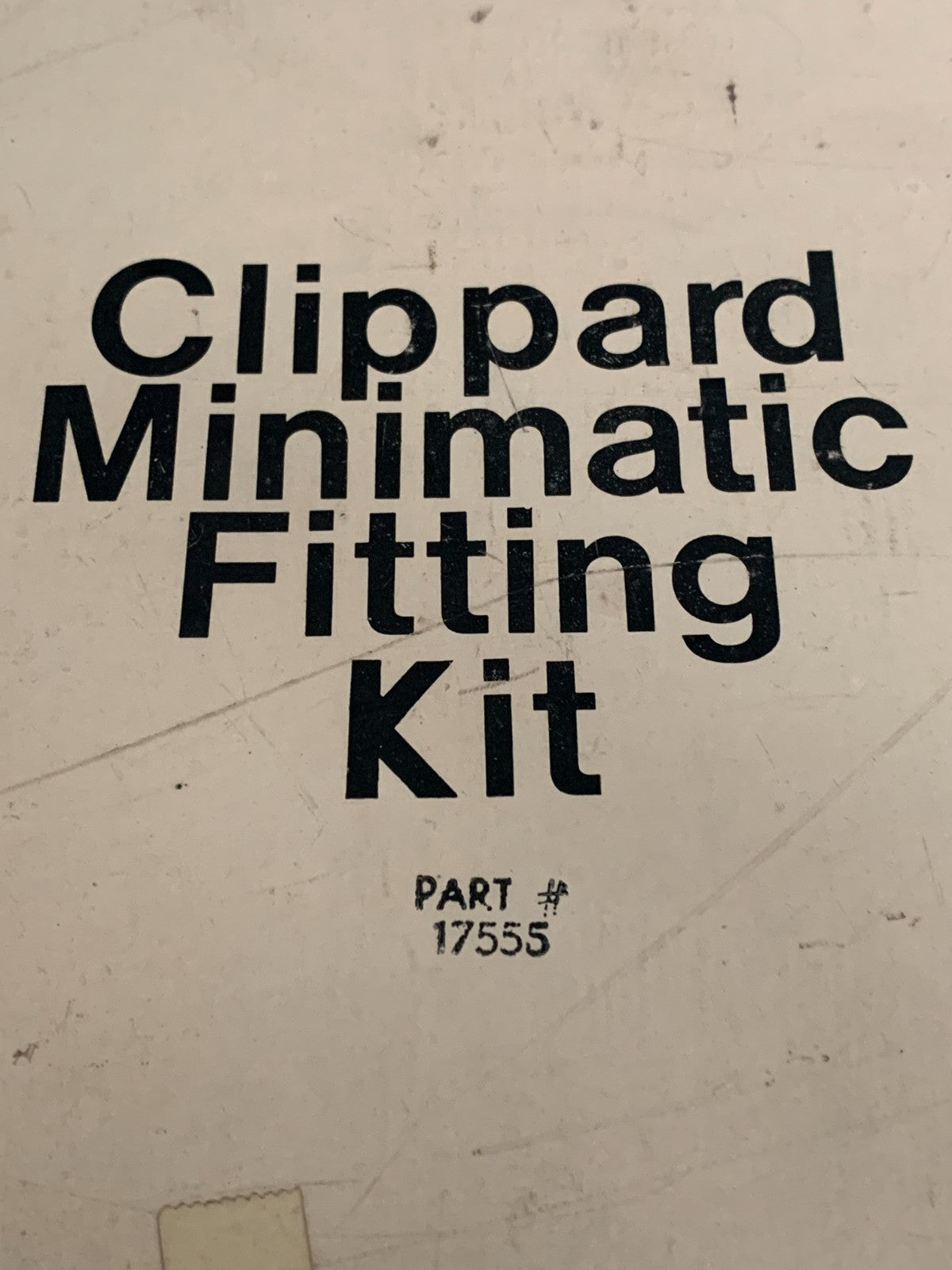 CLIPPARD MINIMATIC FITTING KIT #175551