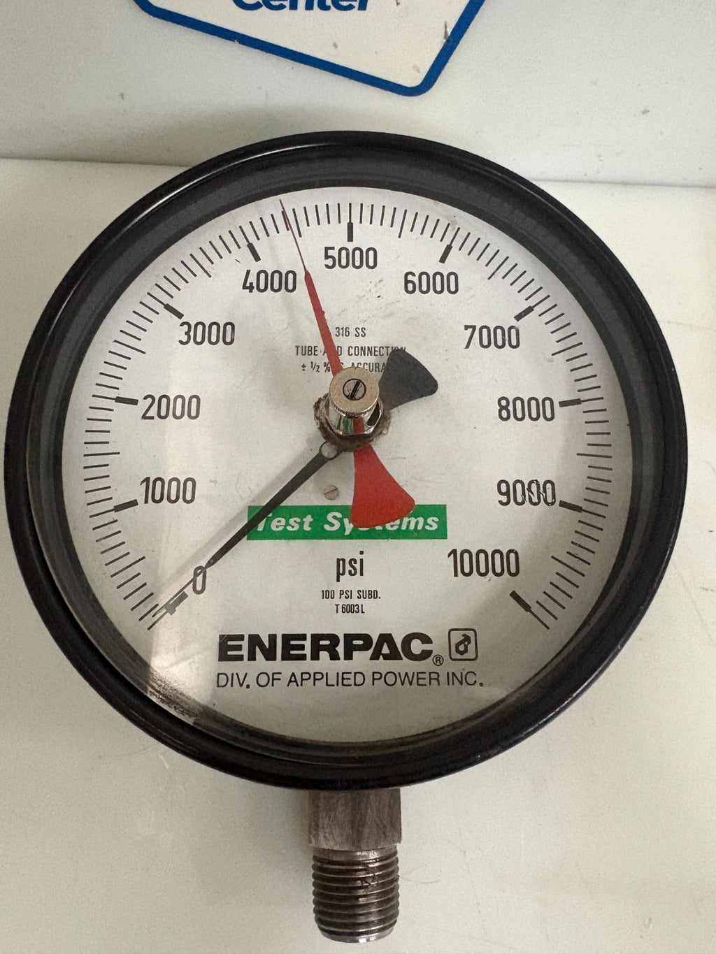 ENERPAC 0-10000 PSI TEST SYSTEMS GAGE #T 6003 L1