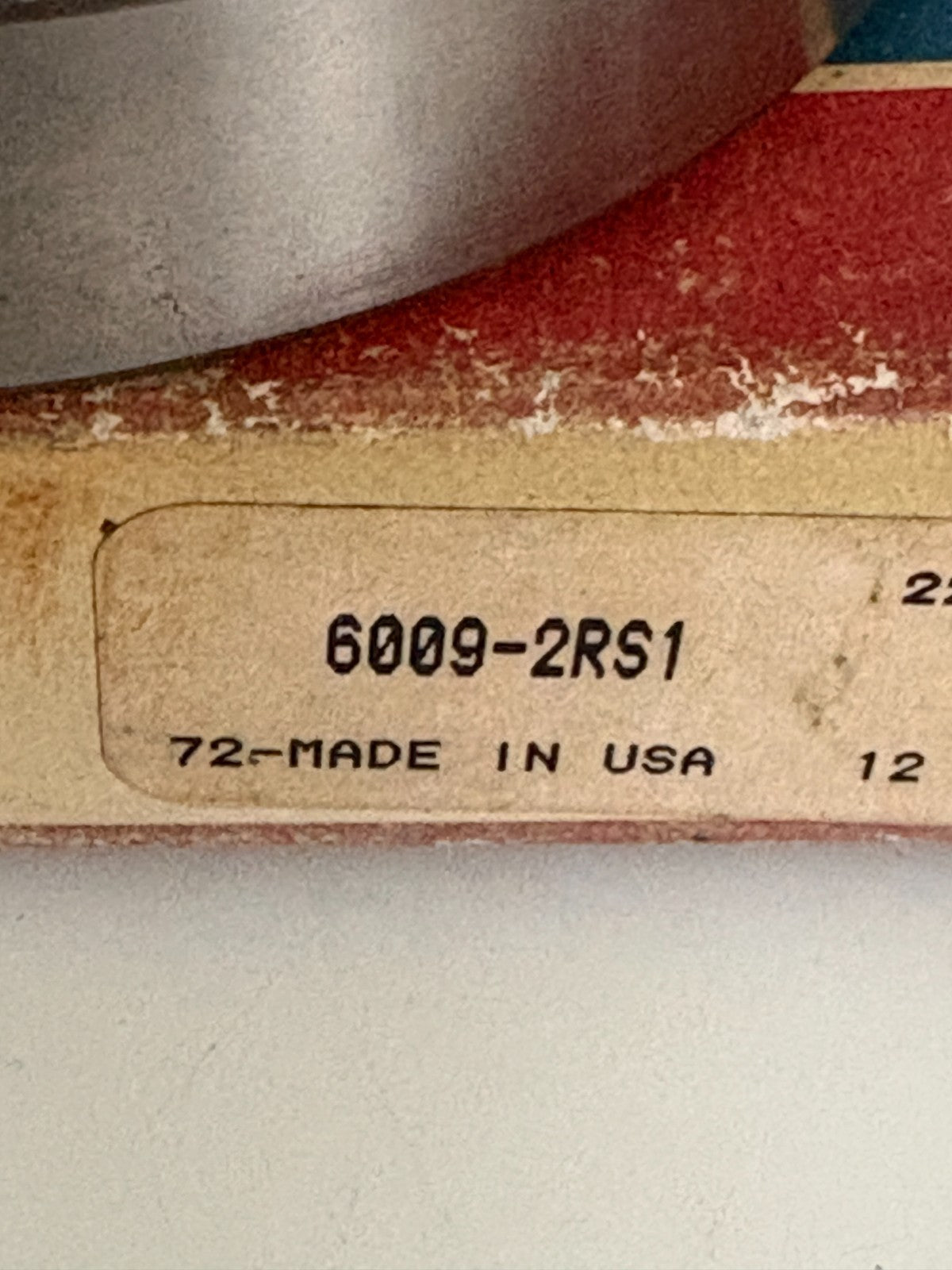 SKF DEEP GROOVE BALL BEARING 6009 2RS1 2