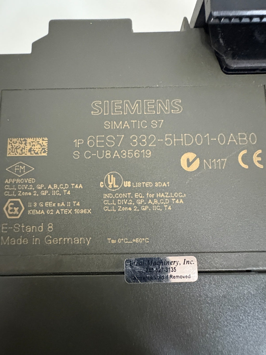 SIEMENS SIMATIC S7 ANALOG OUTPUT MODULE 6ES7 332-5HD01-0AB0