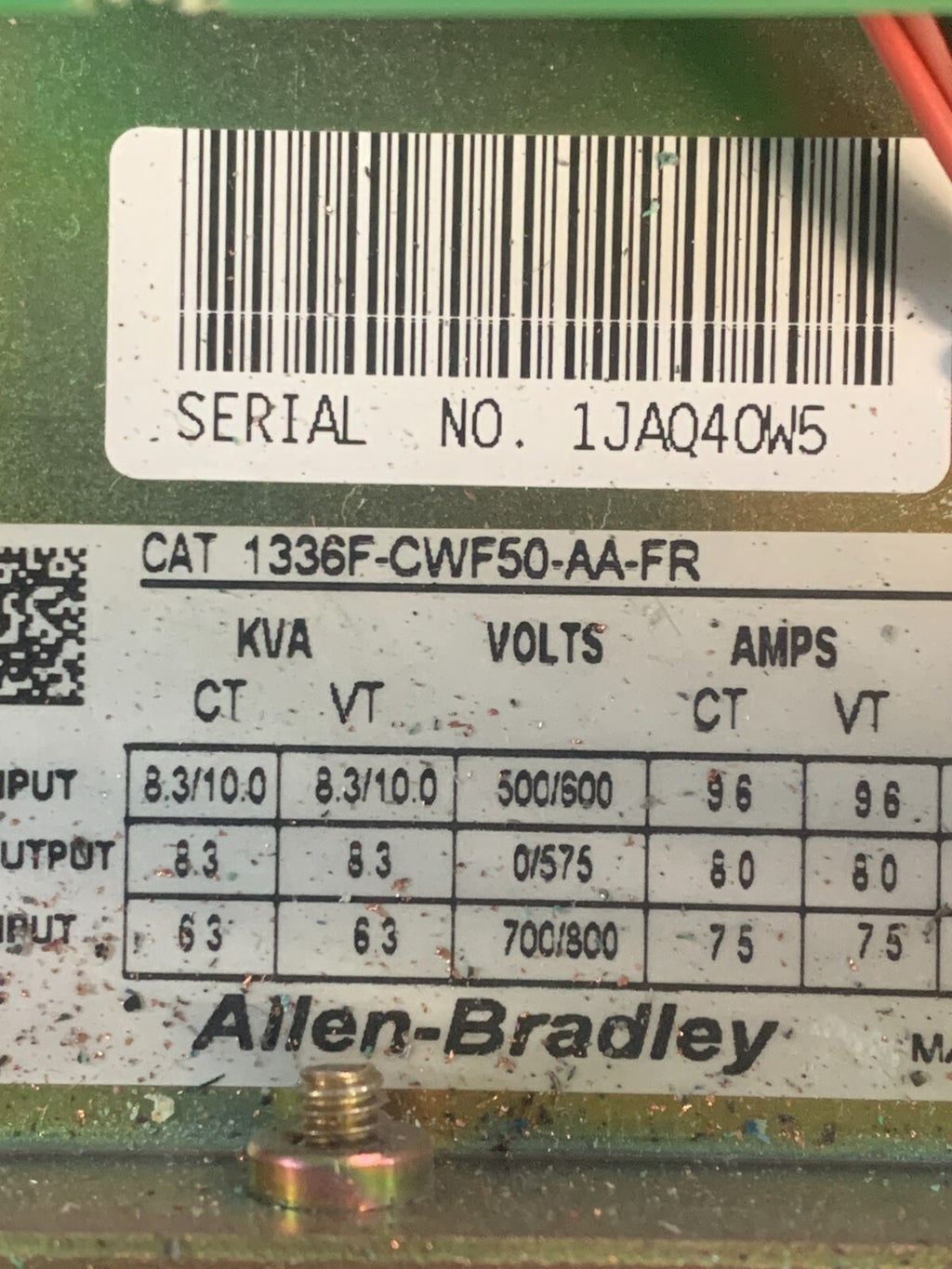 ALLEN BRADLEY 1336F-CWF50-AA-FR Drive