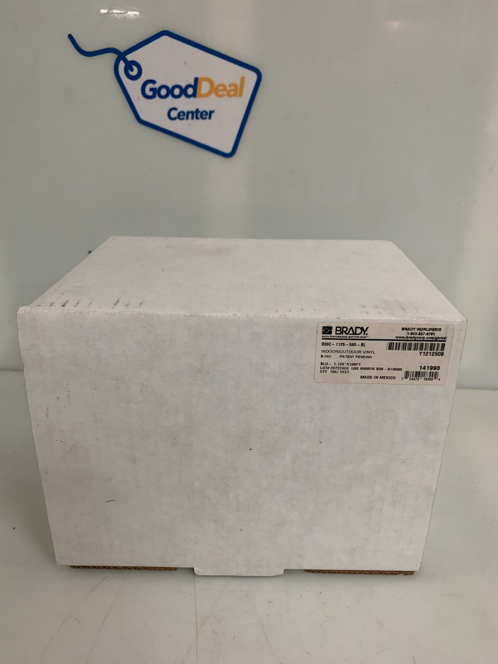 BRADY VINYL BLU 1.125" X100' ROLL  B30-1125-595-BL