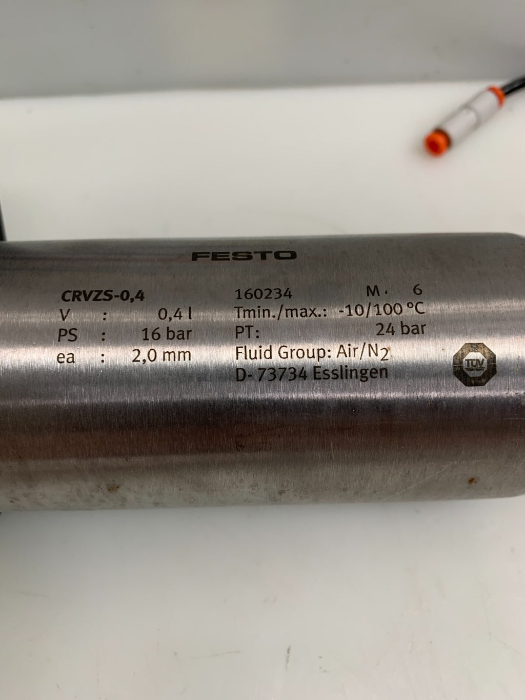 FESTO  CRVZS-0.4  Air Pressure Reservoir   160234