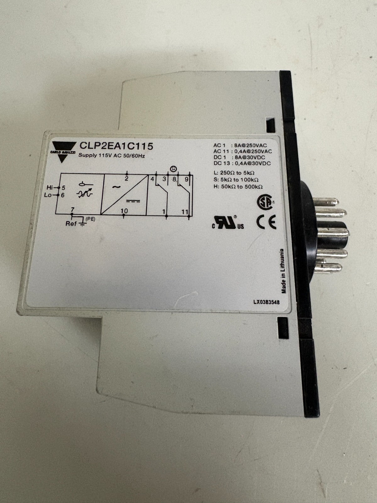 CARLO GAVAZZI CONDUCTIVE LEVEL CONTROLLER CLP2EA1C115