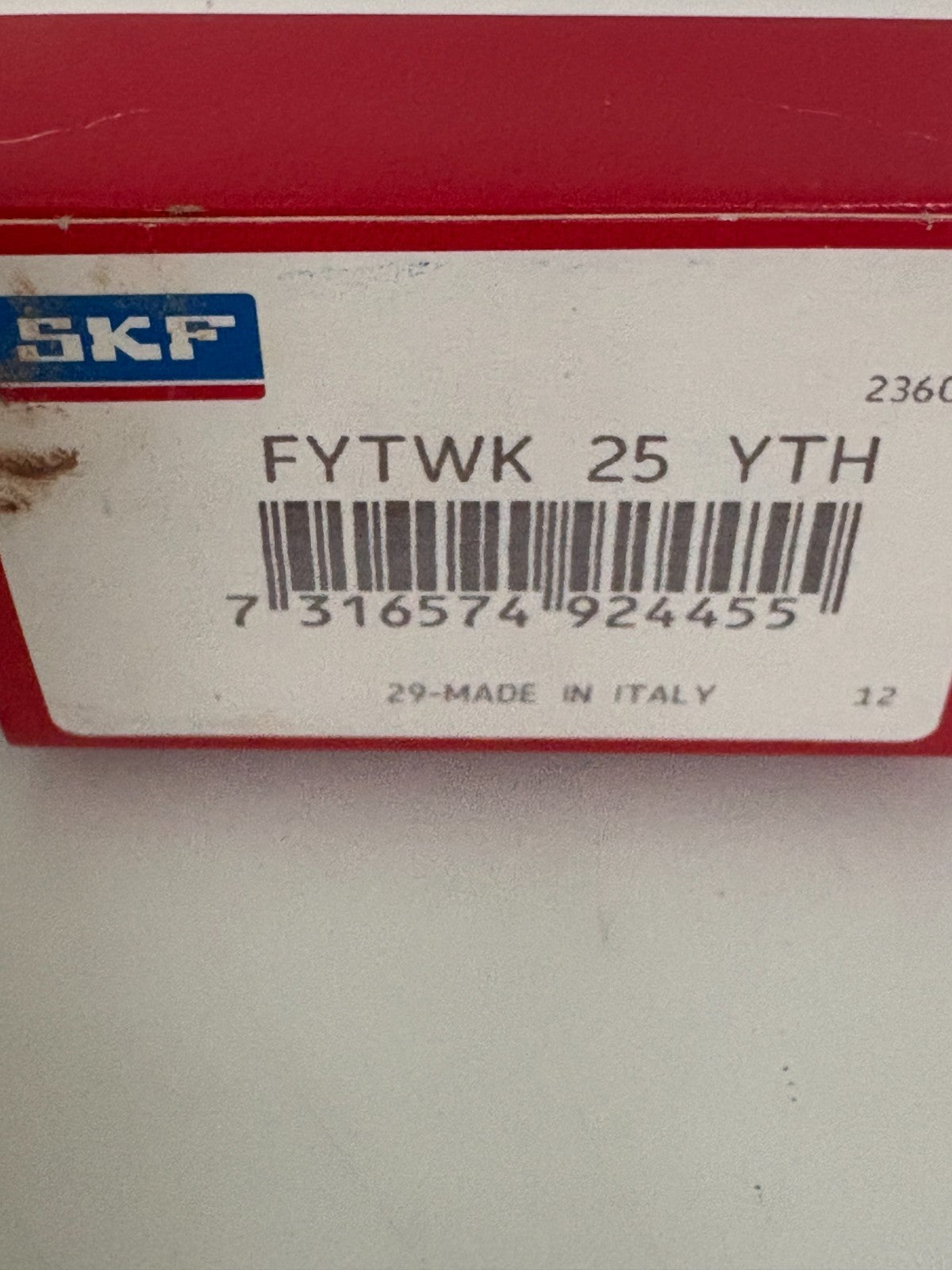 SKF OVAL FLANGED BALL BEARING CHEMICAL RESISTANT FYTWK 25 YTH