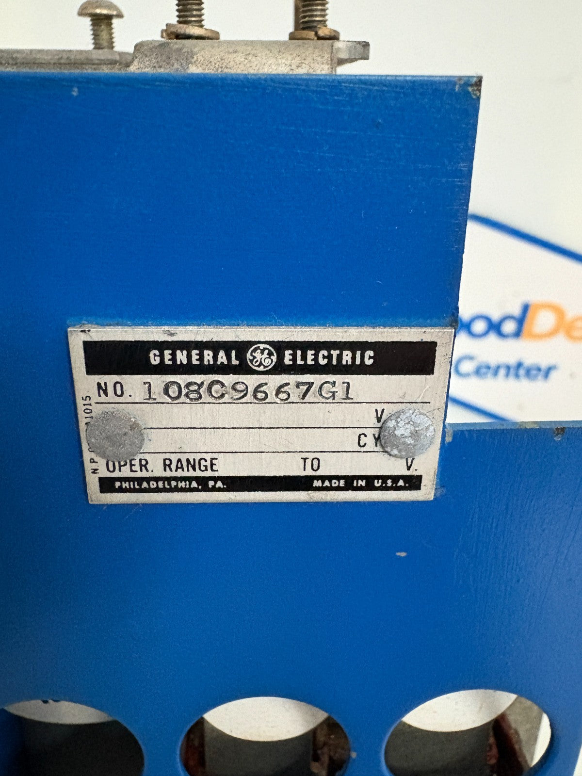 GENERAL ELECTRIC BLOWN FUSE TRIP INDICATOR ASSY 108C9667G12
