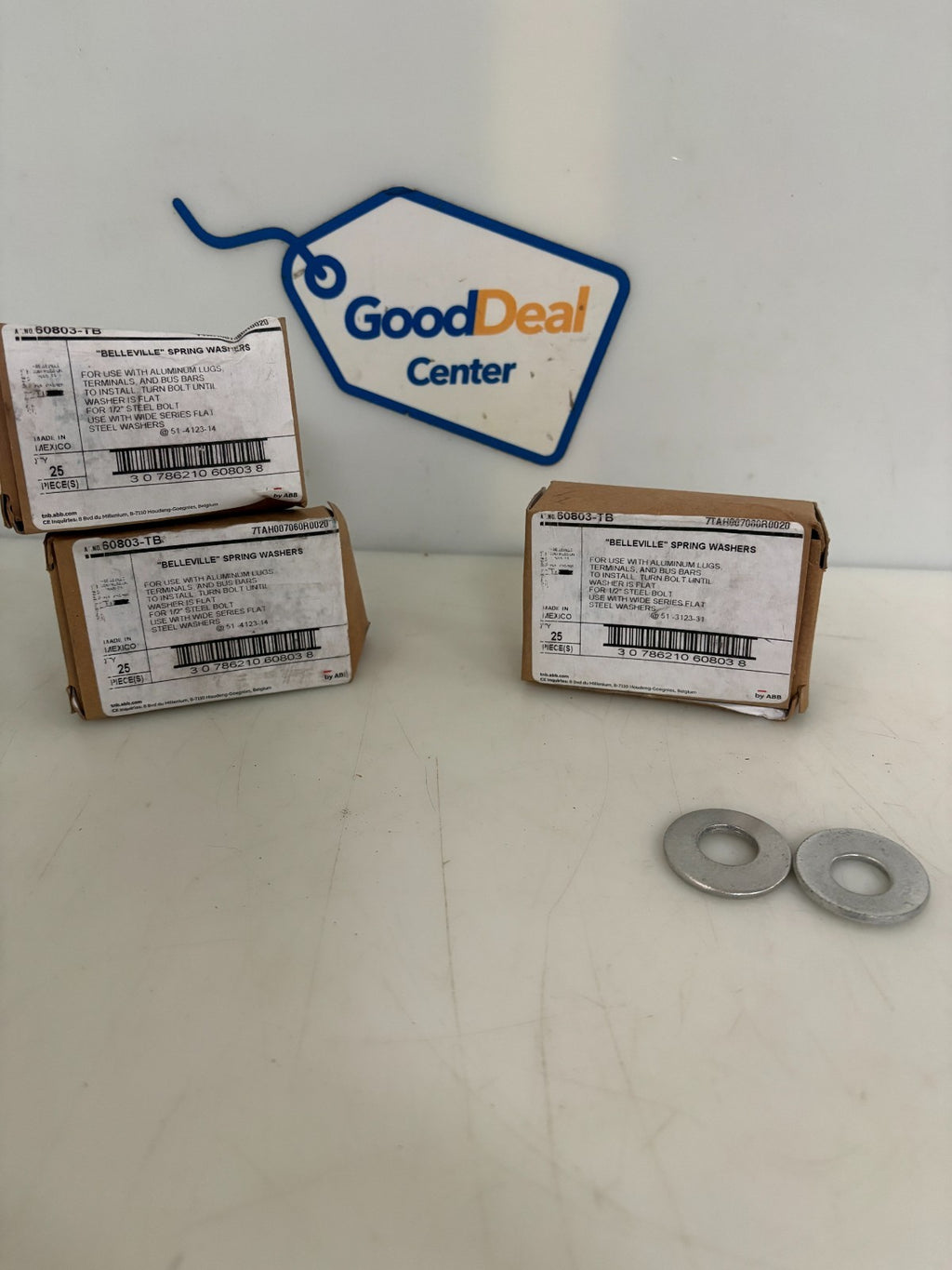 LOT OF 3 ABB THOMAS & BETTS 1/2" SPRING WASHER 60803-TB BOX OF 250