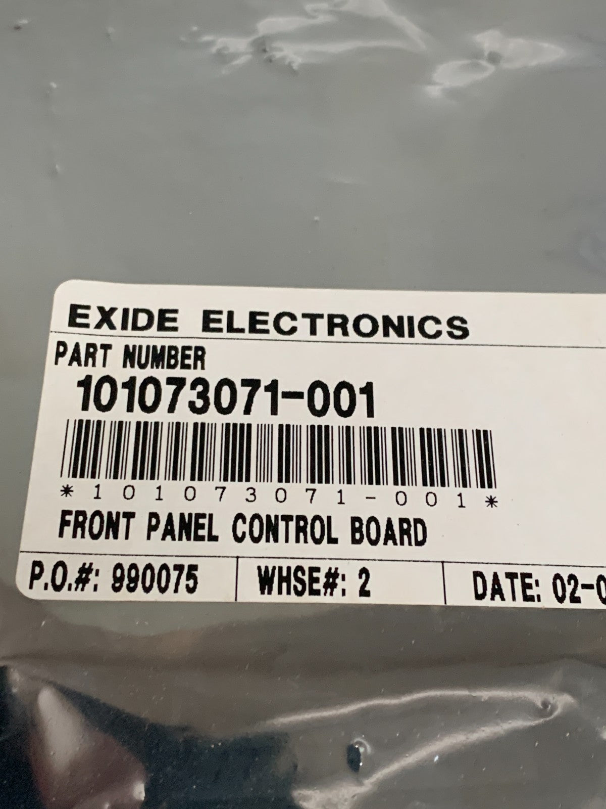 EXIDE ELECTRONICS FRONT PANEL CONTROL BOARD 101073071-0017