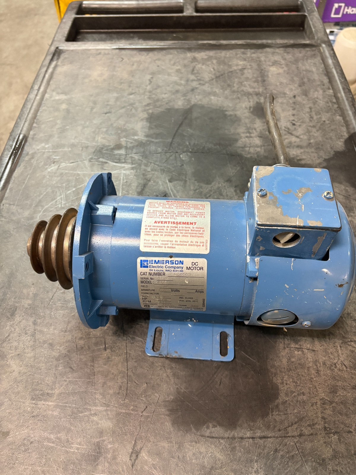 EMERSON DC MOTOR G641 1/2HP 1750 RPM