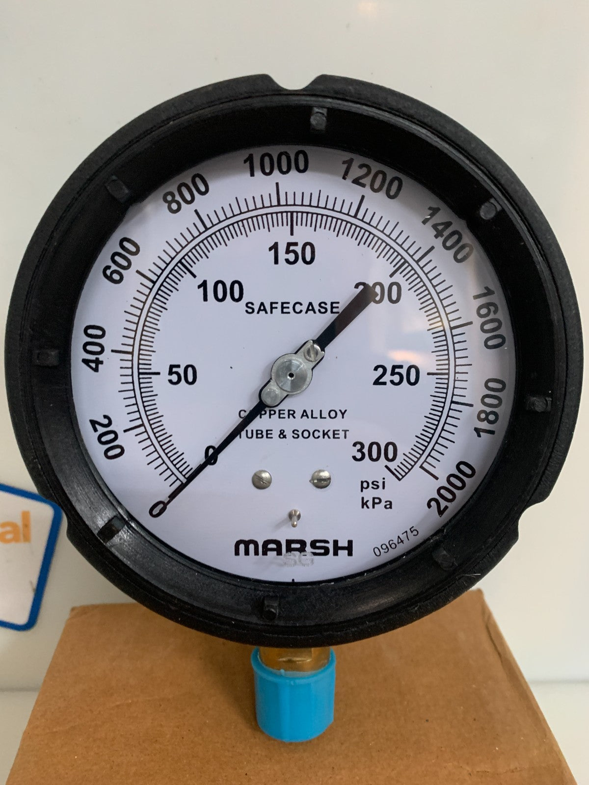 MARSH/BELLOFRAM 41/2" 0-300 PSI GAUGE 096475 PO558W3