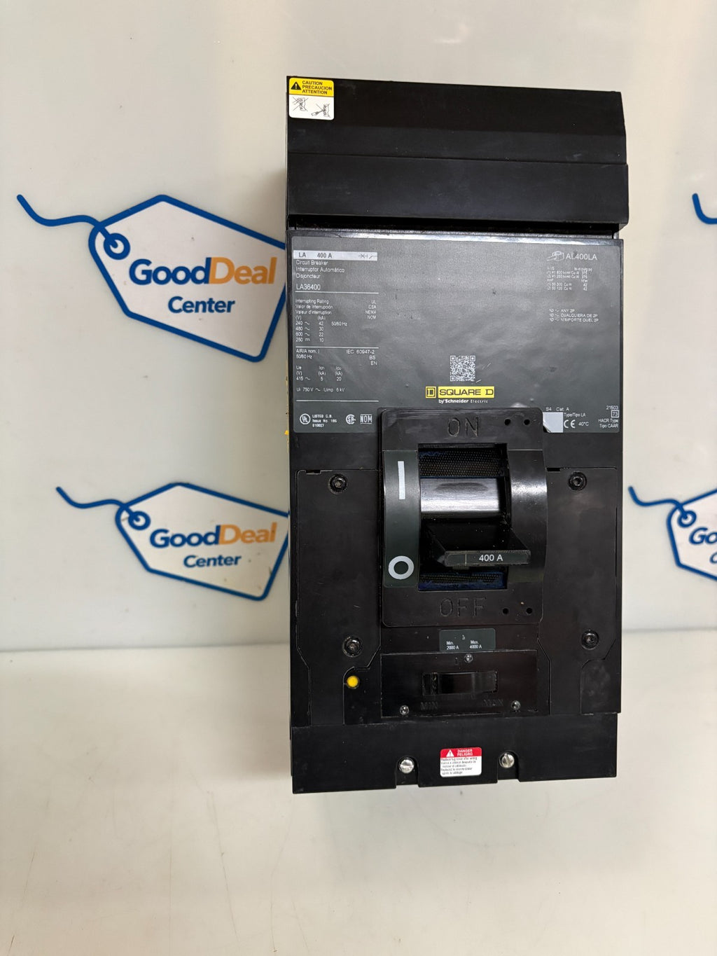 SCHNEIDER SQUARE D 400 AMP CIRCUIT BREAKER LA36400 0