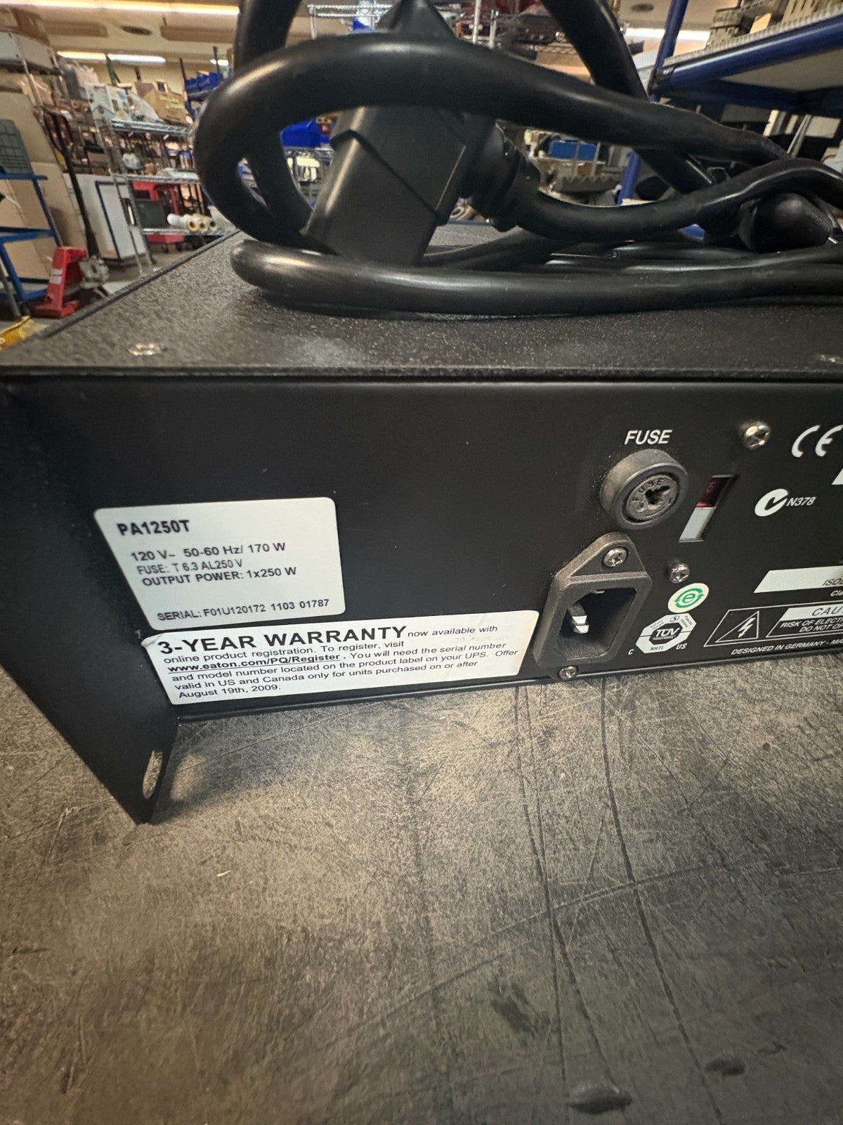 ELECTRO VOICE AUDIO TRANSFORMER OUTPUTS PA1250T3