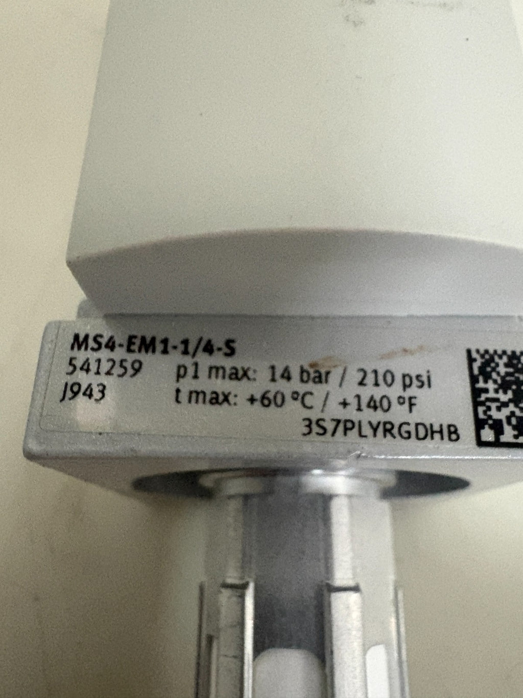 FESTO ON/OFF MANUAL VALVE MS4-EM1-1/4-S1