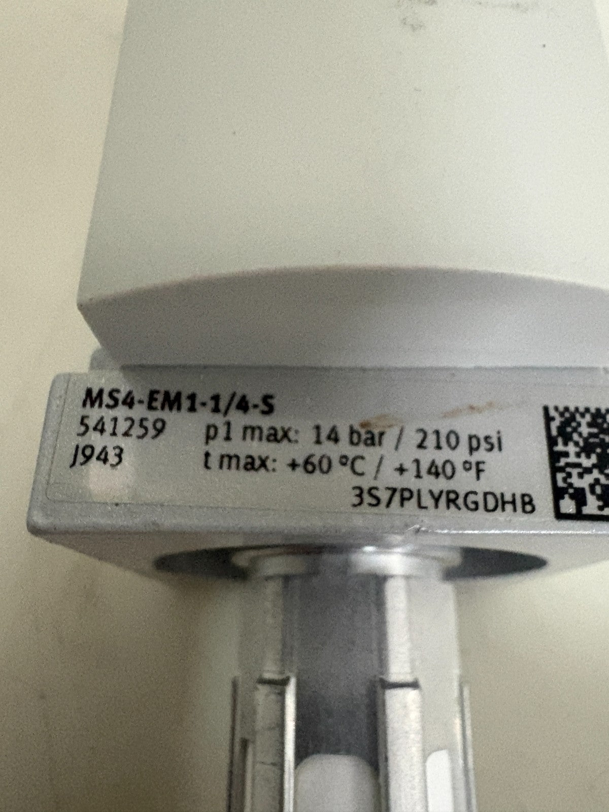 FESTO ON/OFF MANUAL VALVE MS4-EM1-1/4-S1