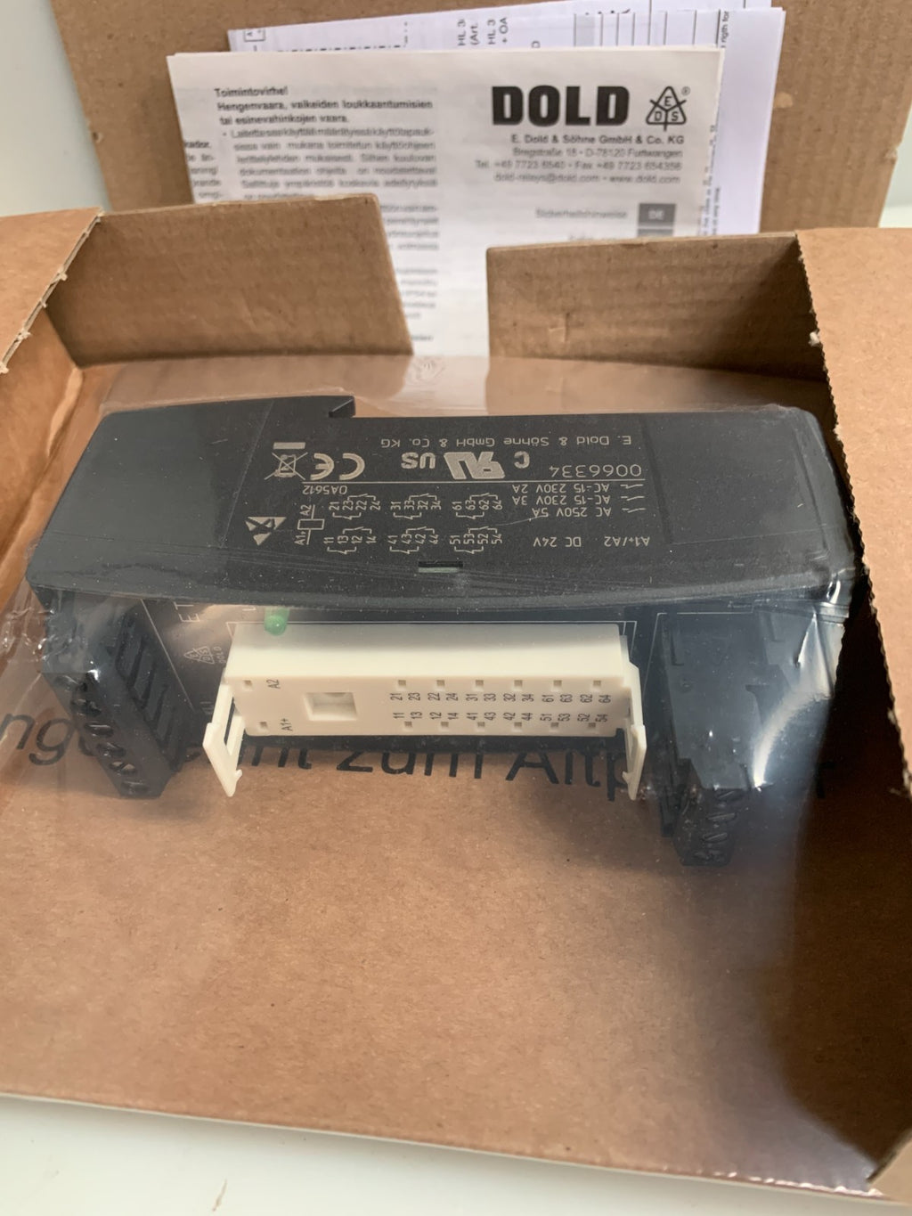 DOLD & SOHNE   Safemaster Interface Module  0066334   HL3096N-102-24  (Lot of 2)1