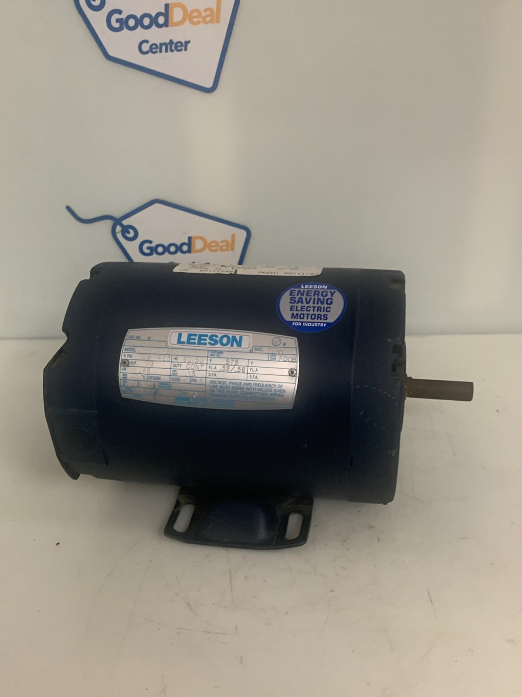 LEESON 1/3 HP MOTOR 1725/1425 RPM CAT#100511.00 MODEL C4T17NB8D