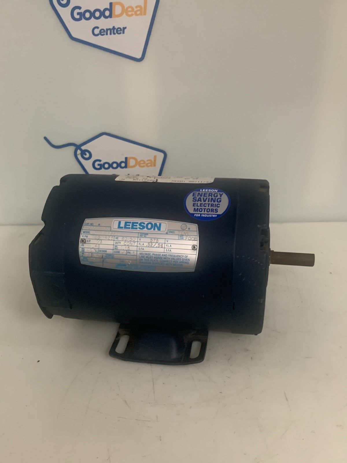 LEESON 1/3 HP MOTOR 1725/1425 RPM CAT#100511.00 MODEL C4T17NB8D