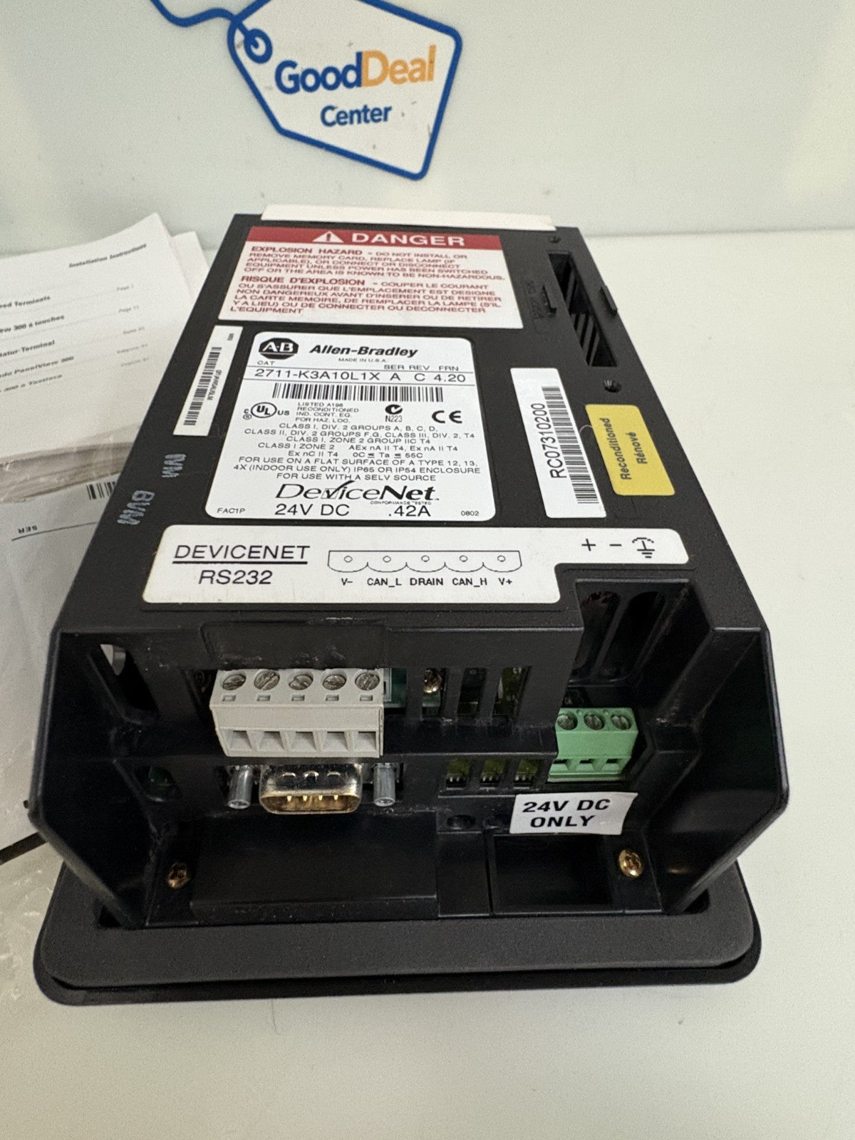 ALLEN BRADLEY PANELVIEW 300 2711-K3A10L1X SERA REV C FRN 4.204