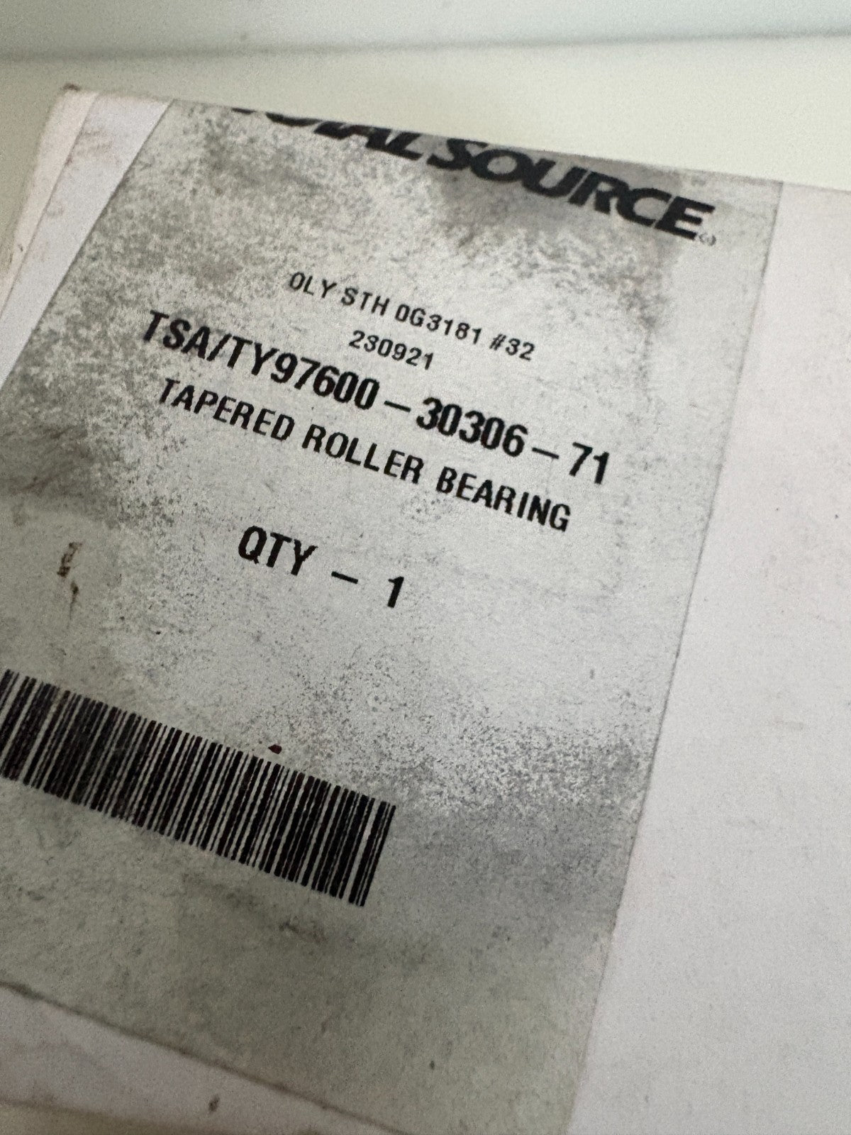 LOT OF 3 TOTAL SOURCE BEARING 30306 A TSA/TY97600-30306-712
