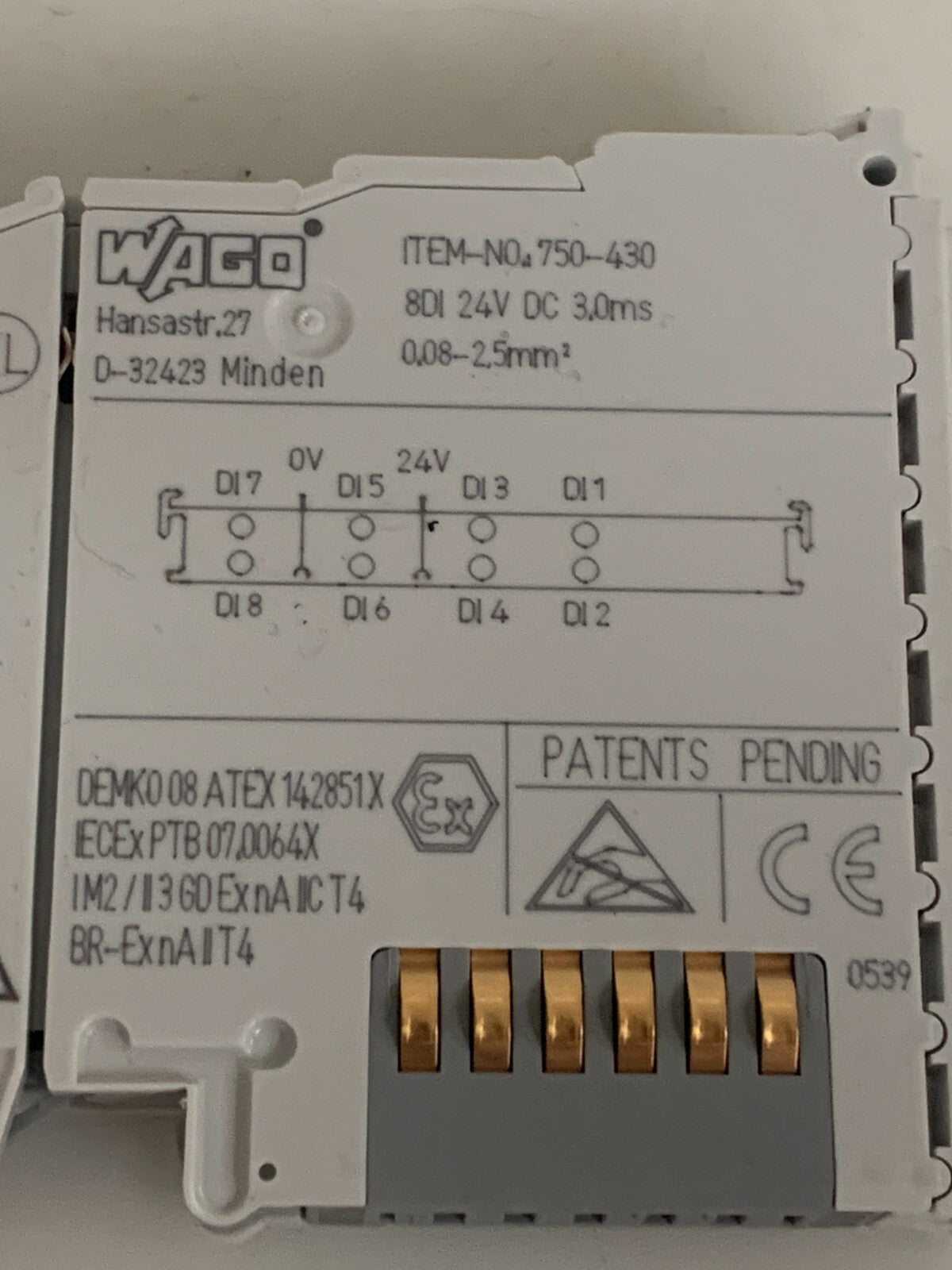 LOT OF 2 WAGO PLC MODULE 750-430