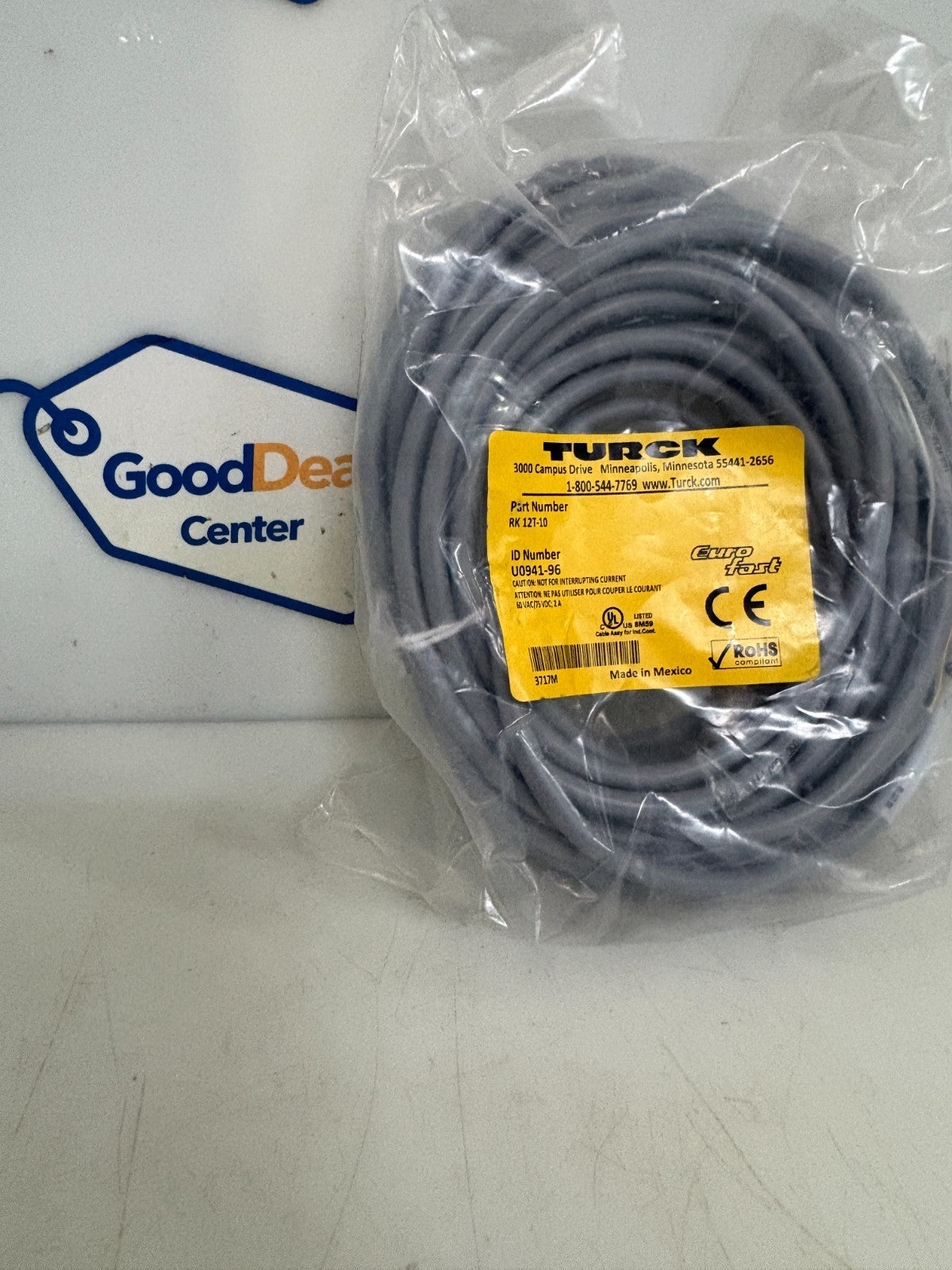 TURCK EURAFAST SENSOR ACTUATOR CABLE RK 12T-10 U0941-960