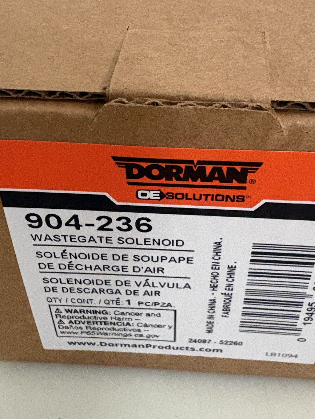 DORMAN WASTEGATE SOLENOID 904-236 3