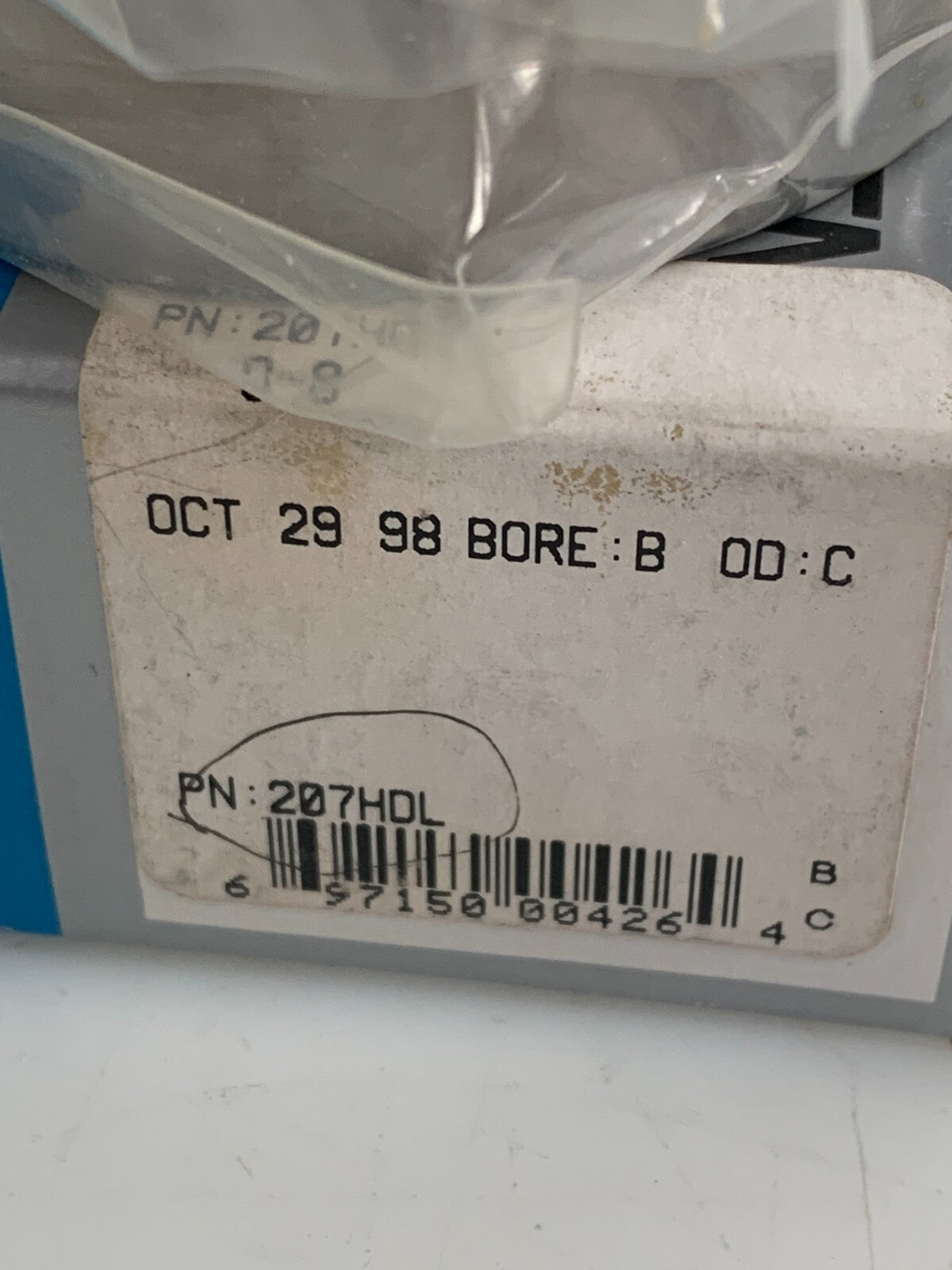 BARDEN PRECISION BEARINGS #207 HDL 2 PER BOX 2 AVAIL