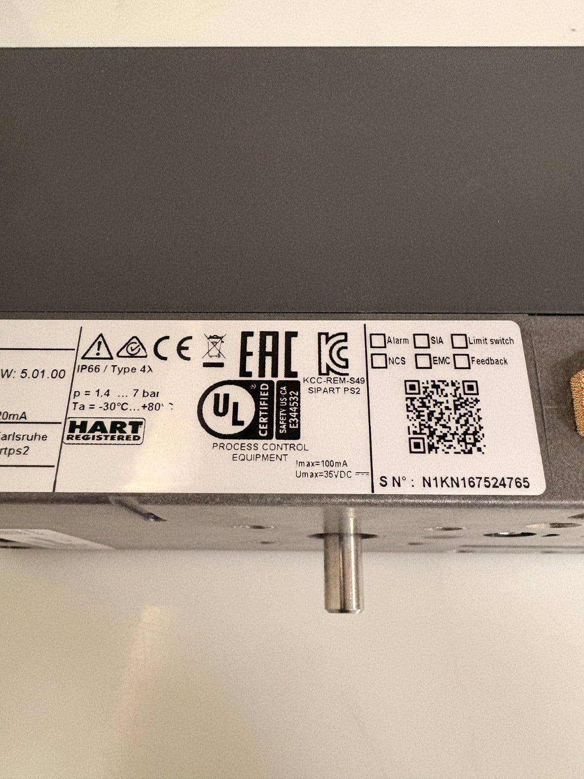 SIEMENS SIPART PS2 HART POSITIONER 6DR5120-0NN00-0AA97