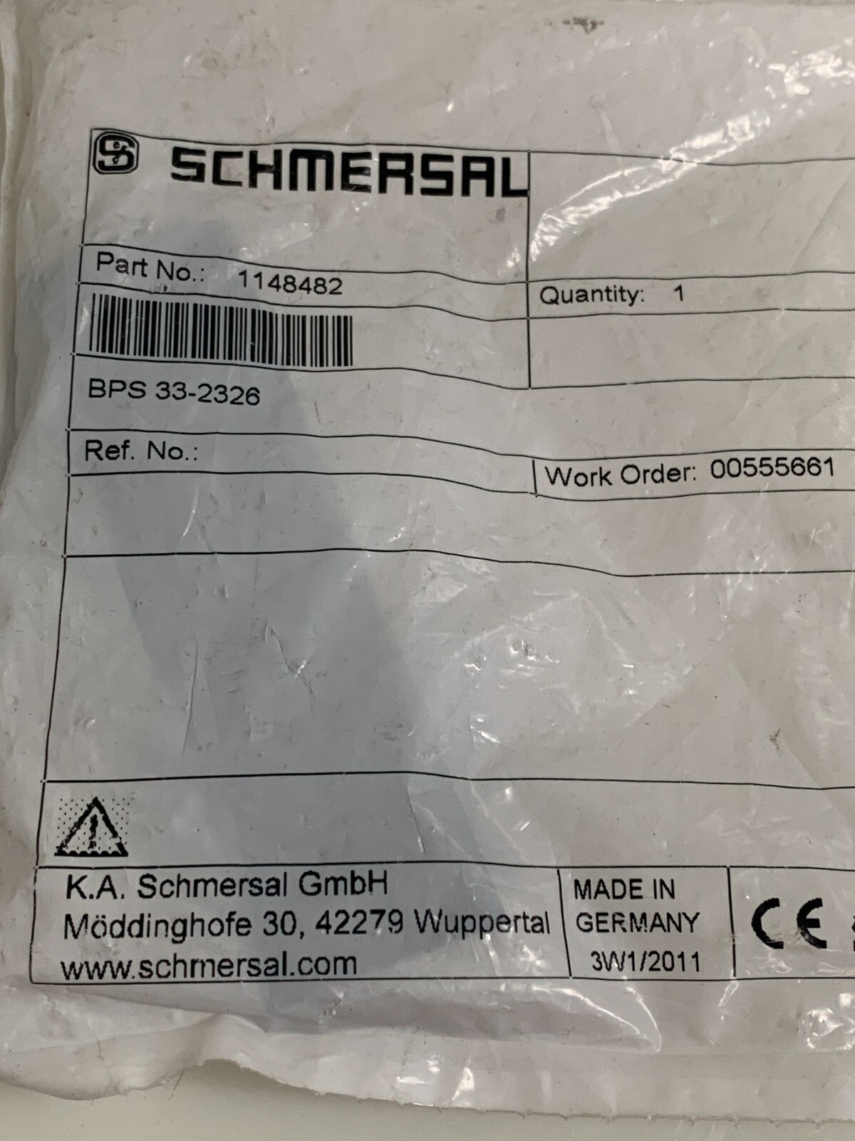 SCHMERSAL  BPS33-2326  Magnetic Actuator   151166167