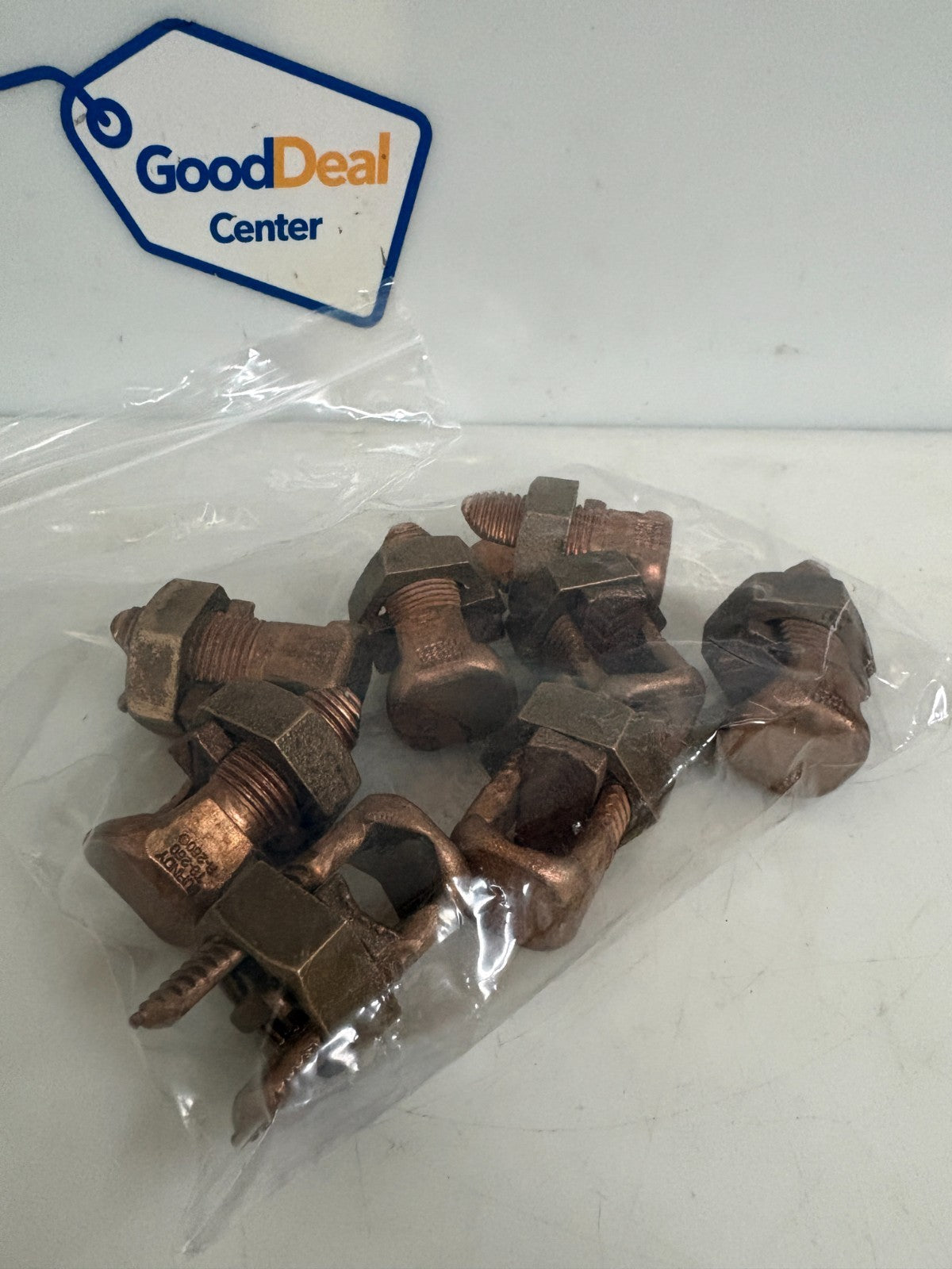 LOT OF 8 BURNDY COPPER DIRECT SPLIT BOLT CABLE TAP CONNECTOR KS29-DB TB2500
