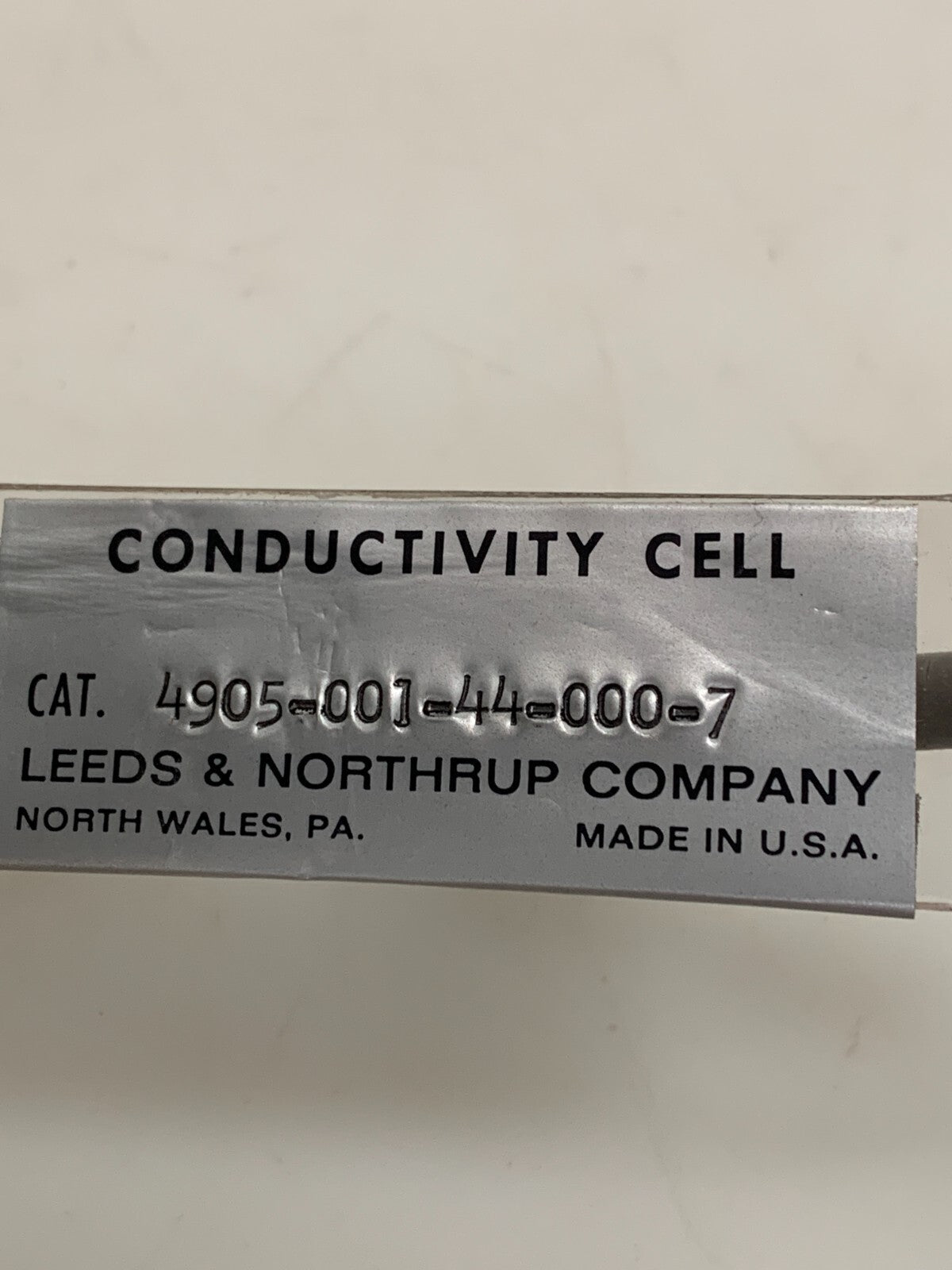 LEEDS & NORTHRUP CO CONDUCTIVITY CELL 4905-001-44-000-7