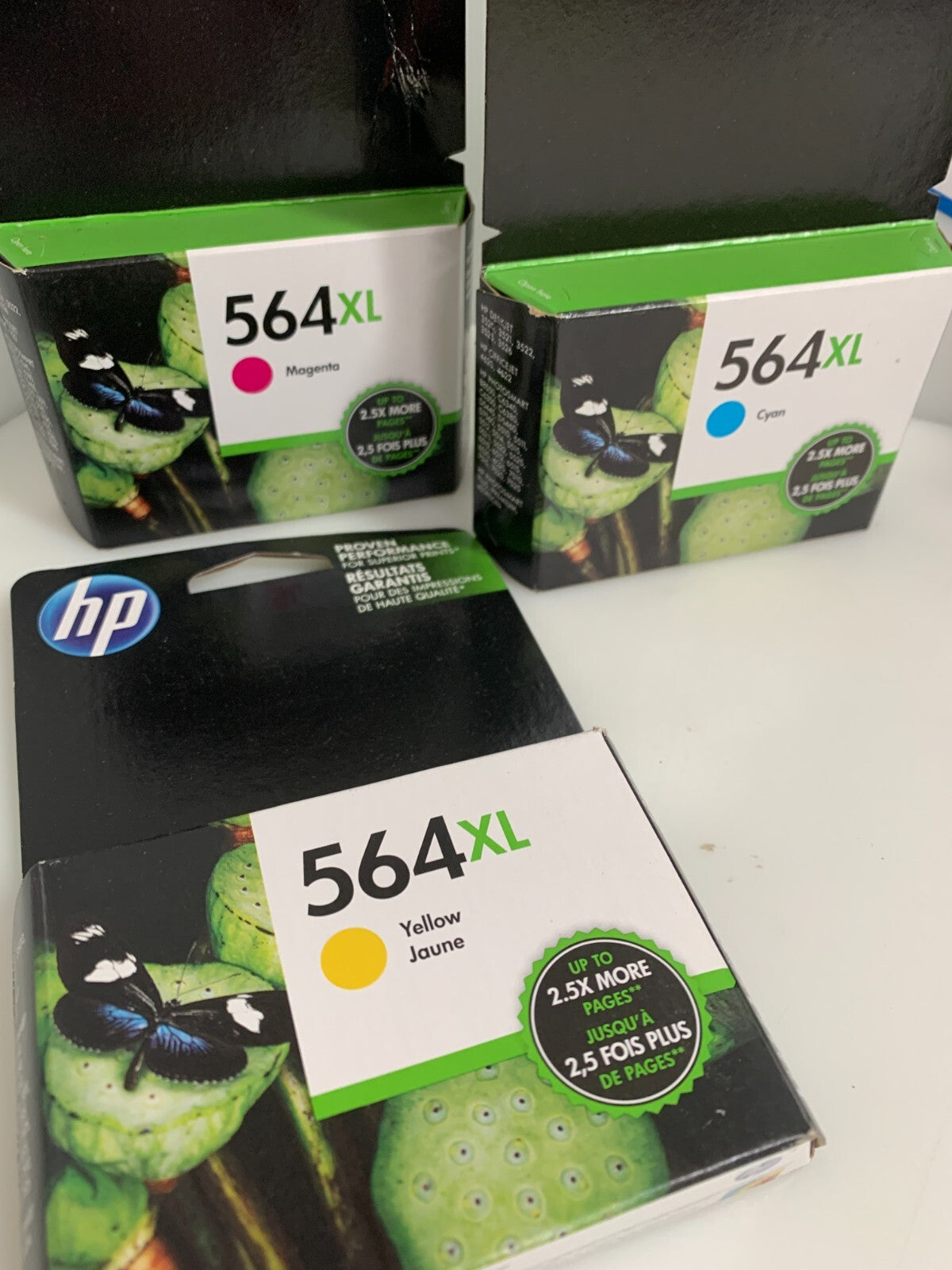 HP 564XL CARTRIDGE SET 1XBLACK 1XYELLOW 1X CYAN 1X MAGENTA