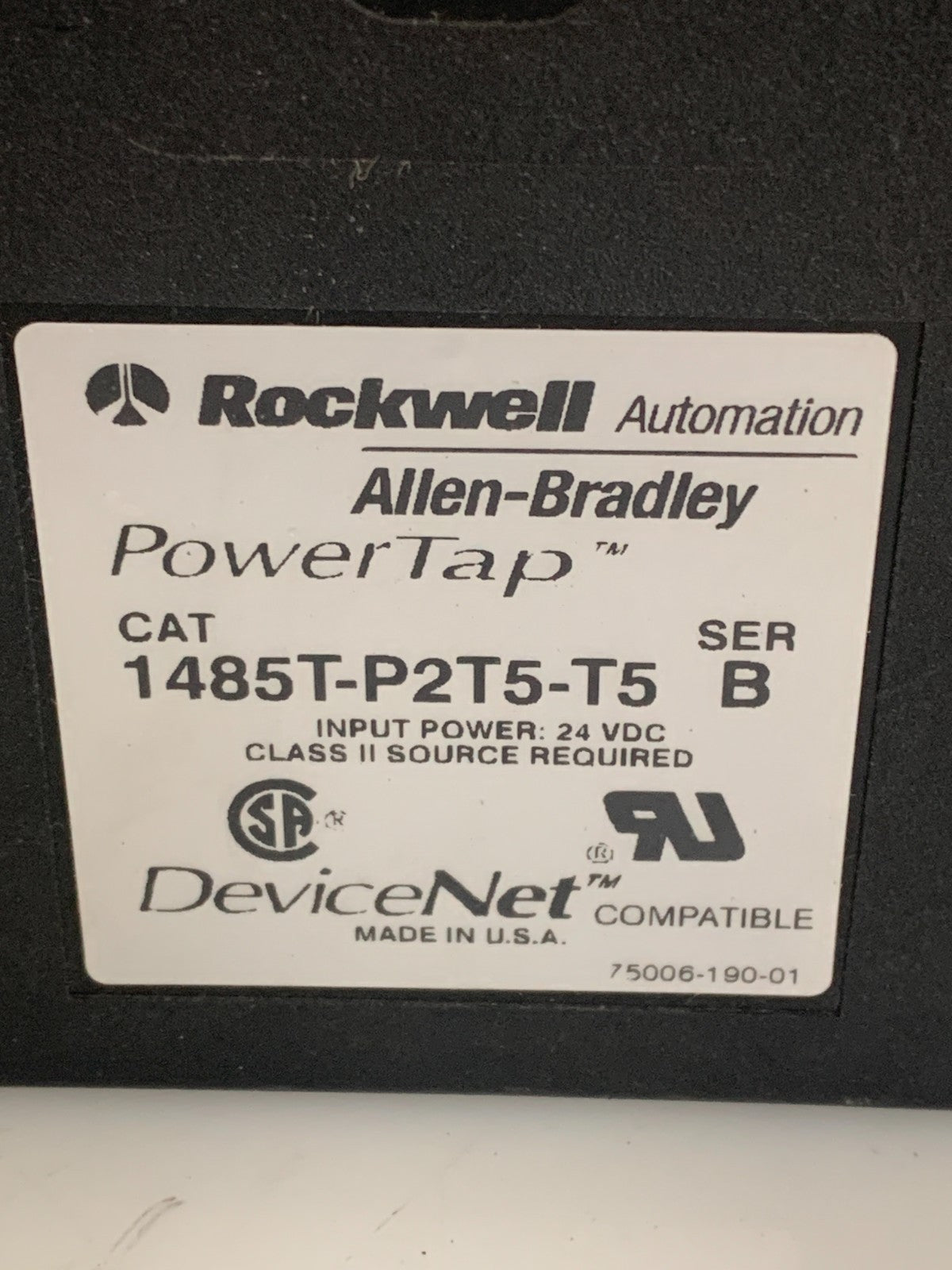 ALLEN-BRADLEY POWER TAP #1485P2T5-T5 SER B