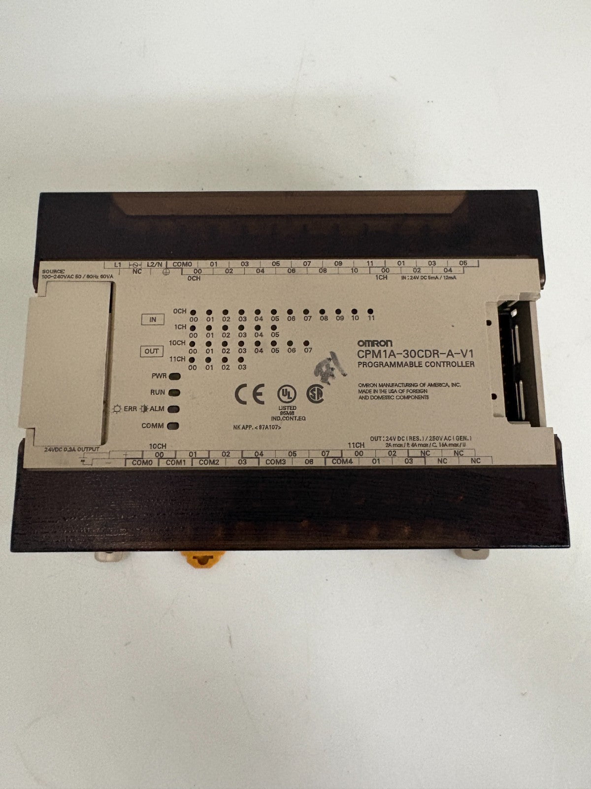 OMRON CPU PROGRAMMABLE CONTROLLER CPM1A-30CDR-A-V1