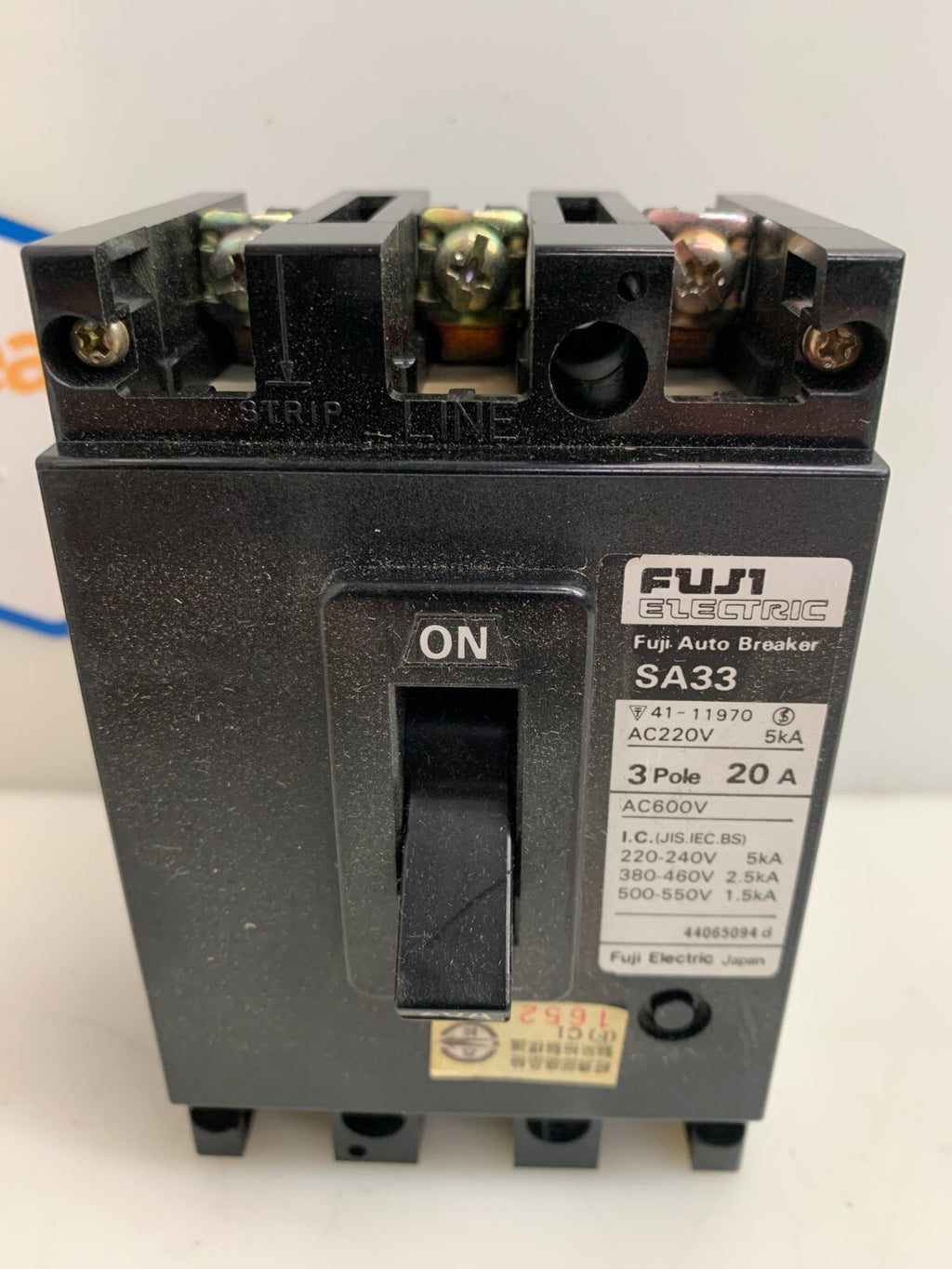 Fuji Electric SA33 Auto Breaker 20A 600V