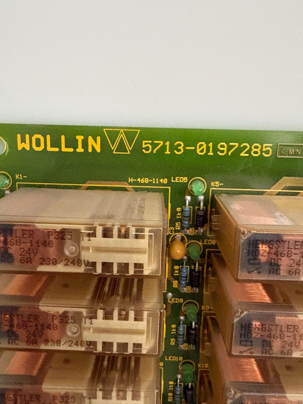 WOLLIN RELAY CIRCUIT BOARD 5713-0197285