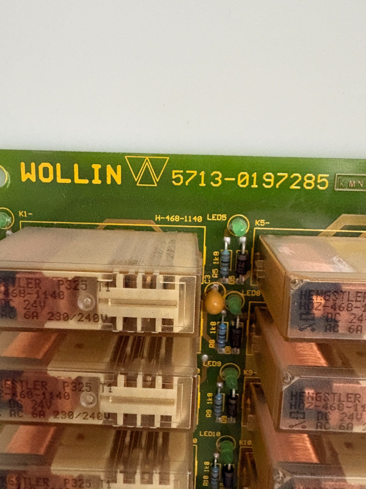 WOLLIN RELAY CIRCUIT BOARD 5713-0197285