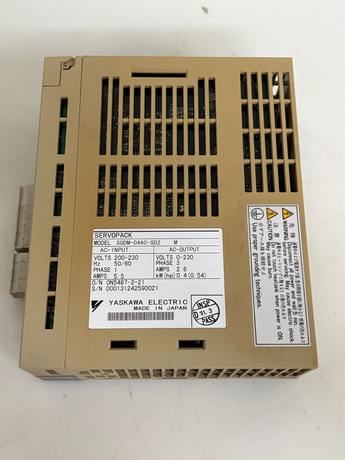 YASKAWA SERVOPACK SGDM-04AC-SD2