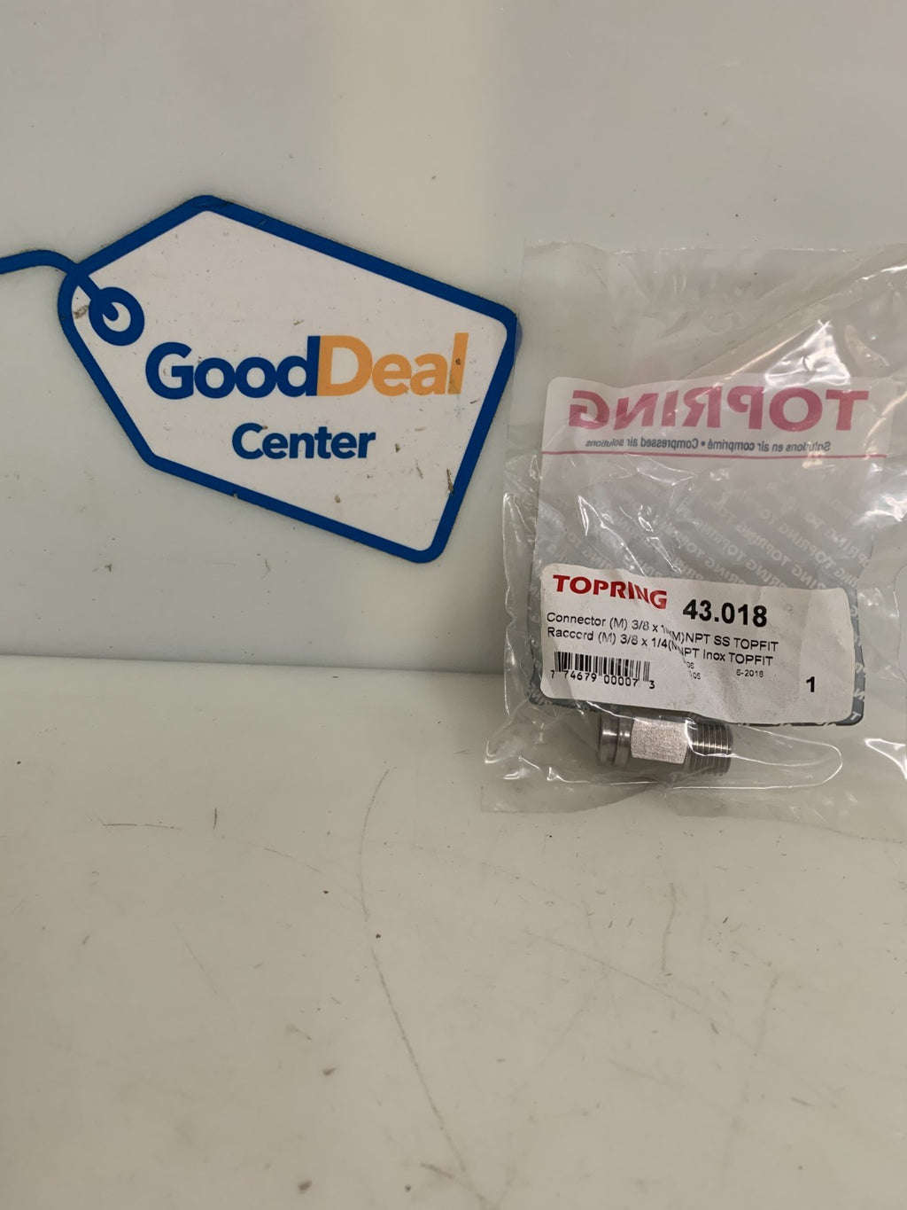 TOPRING PUSH TO CONNECT TOPFIT S.STEEL CONNECTOR #43.018