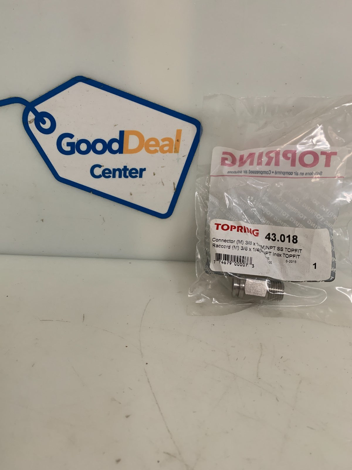 TOPRING PUSH TO CONNECT TOPFIT S.STEEL CONNECTOR #43.018