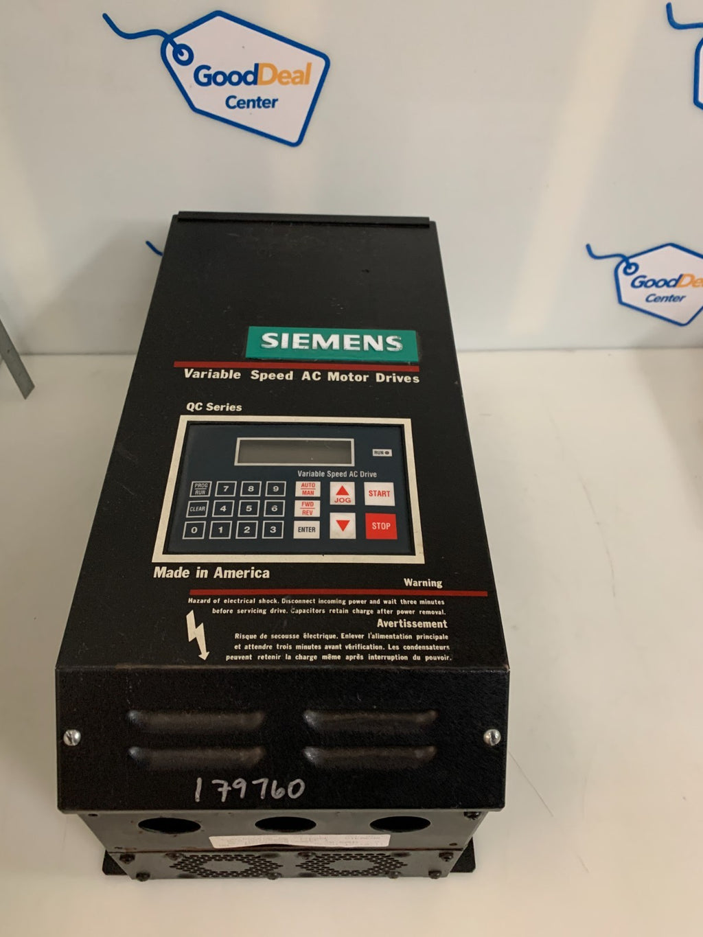 SIEMENS VARIABLE SPEED AC MOTOR DRIVE QC SERIES AQ 15 005 B TYPE 1