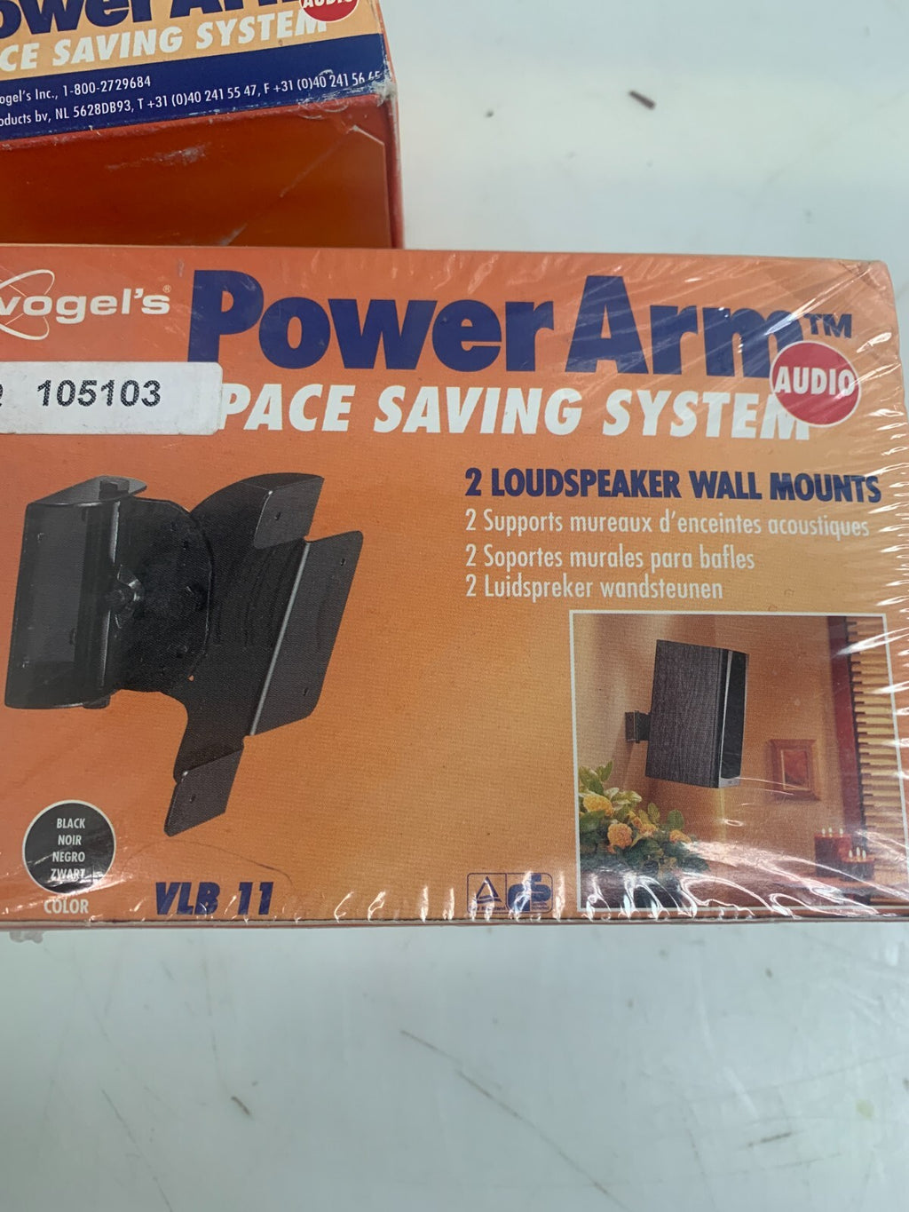 VOGEL'S Power Arm VLB11 LoudSpeaker Wall Mounts (Lot of 2 Boxes)